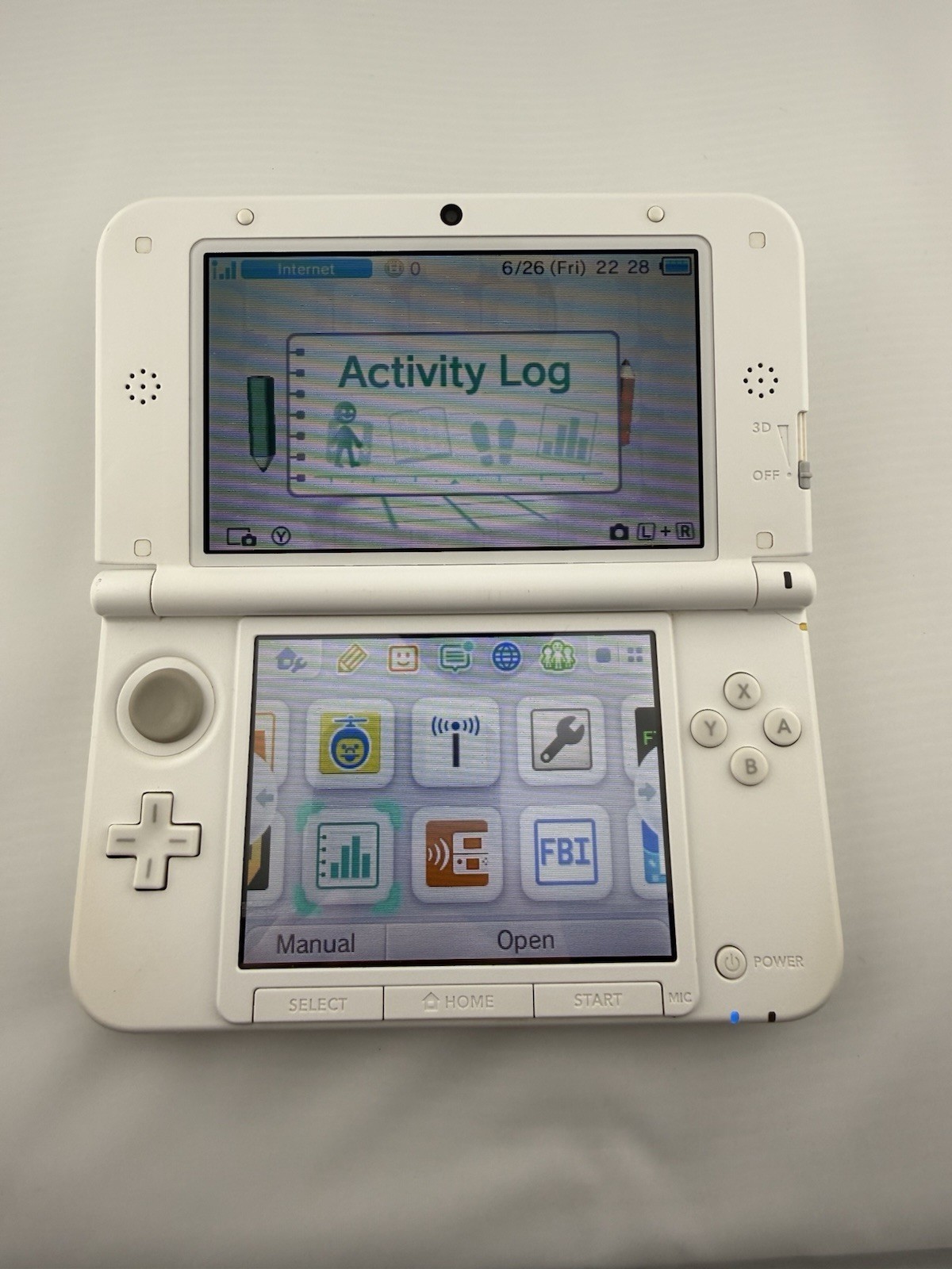 Nintendo 3DS XL LL Pearl White Excellent Condition Region Free