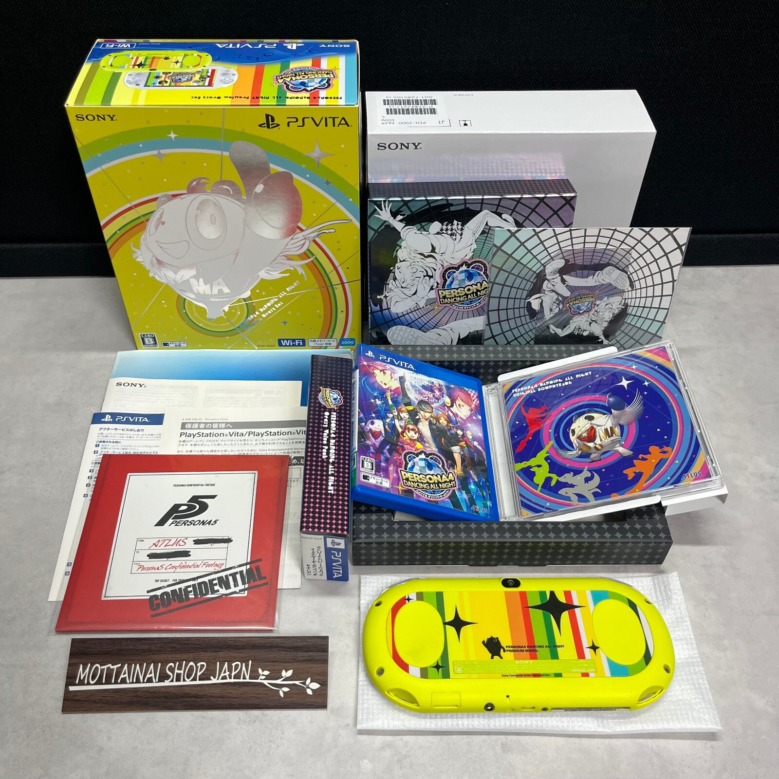 Vita Wi-Fi Console PERSONA 4 Dancing All Night Premium Crazy Box Tested Good!!