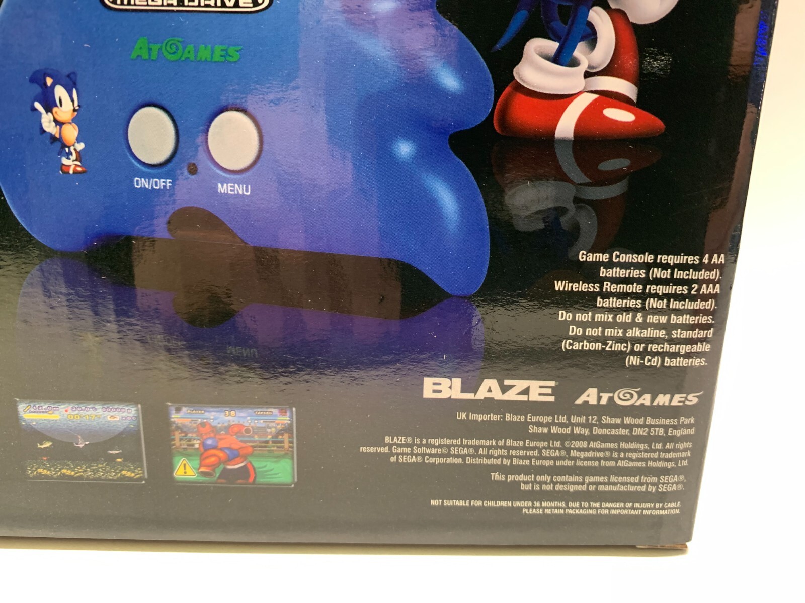 SEGA MEGA DRIVE ARCADE MOTION DUAL BLAZE CONSOLE – 37 GAMES INCLUDED – NEW