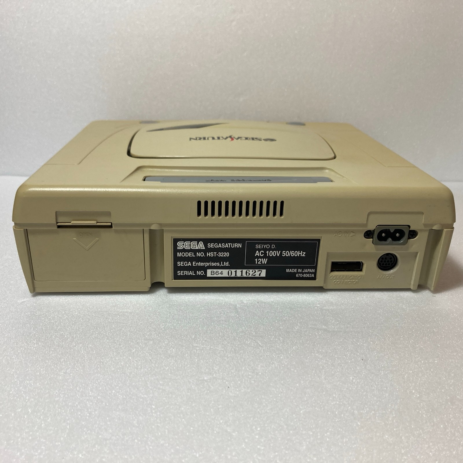 Sega Saturn Console HST-3220 System 2 Controllers Tested Japan Import + VF2