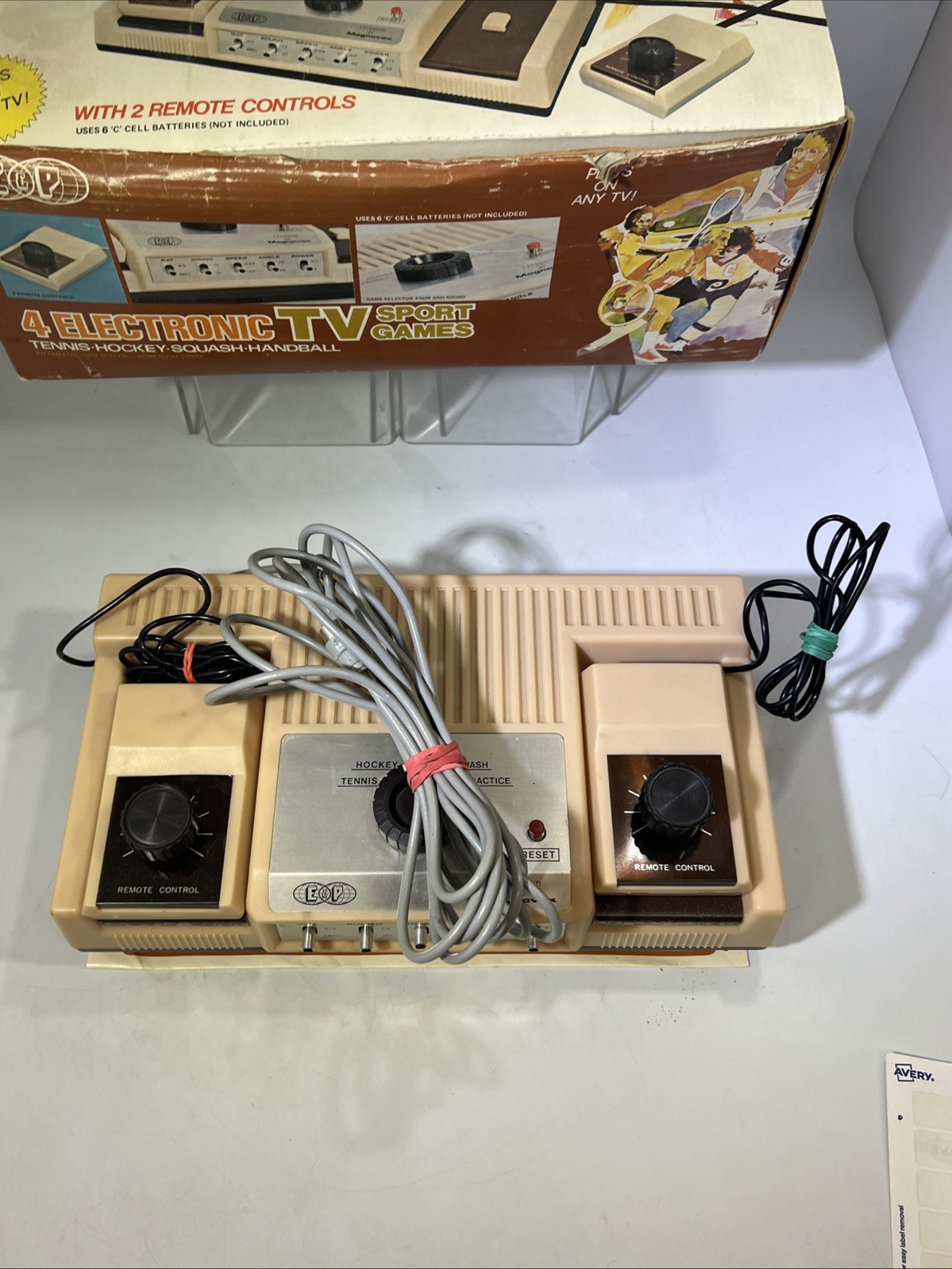 E&P-800 Sharp Magnavox 4 Sports Electronic Video Games W/Box & Manual (Parts)#ML