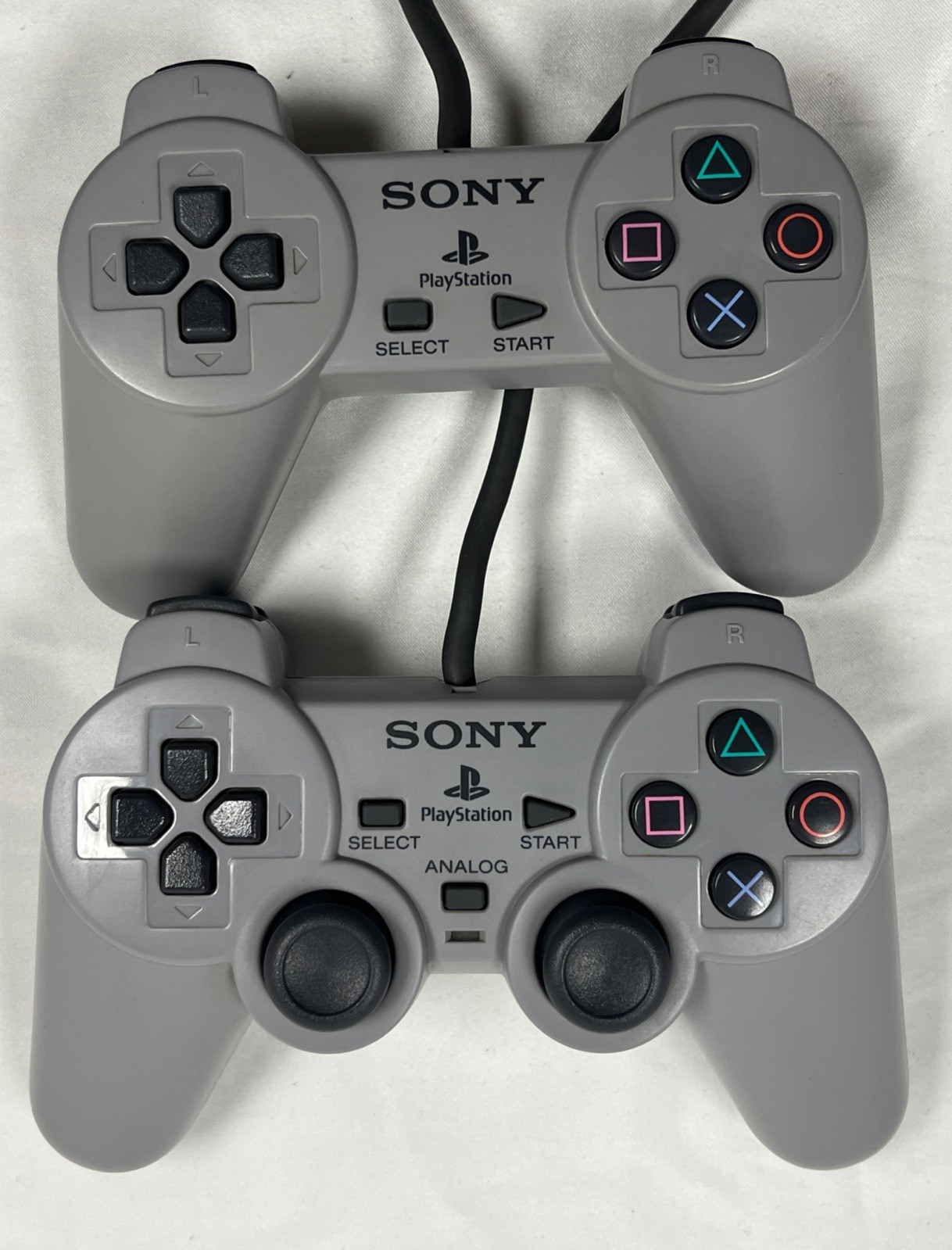 Sony PlayStation 1 Video Game Console – Gray SCPH-5501 w/ Controllers + Cords