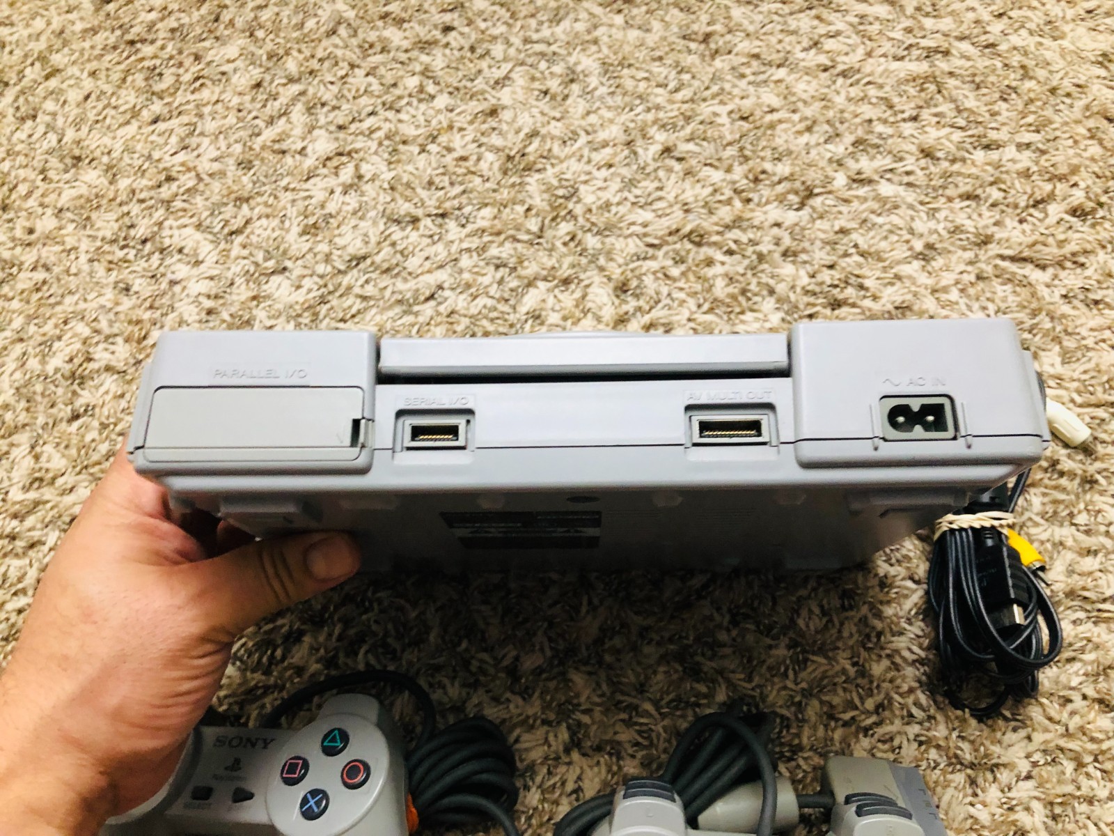 Sony PlayStation 1 Game Console – Gray w/ 2 OEM Controllers, Fully Tested 7