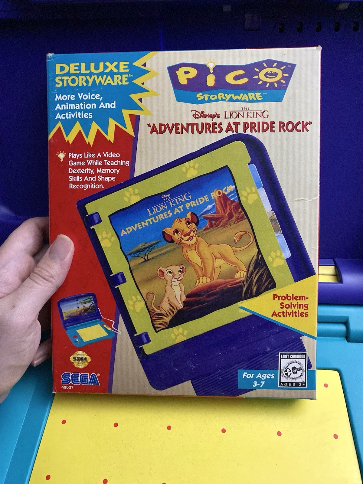 SEGA PICO LEARNING SYSTEM CONSOLE ORIGINAL BOX+5 GAMES 3 CIB ALL TESTED WORKING