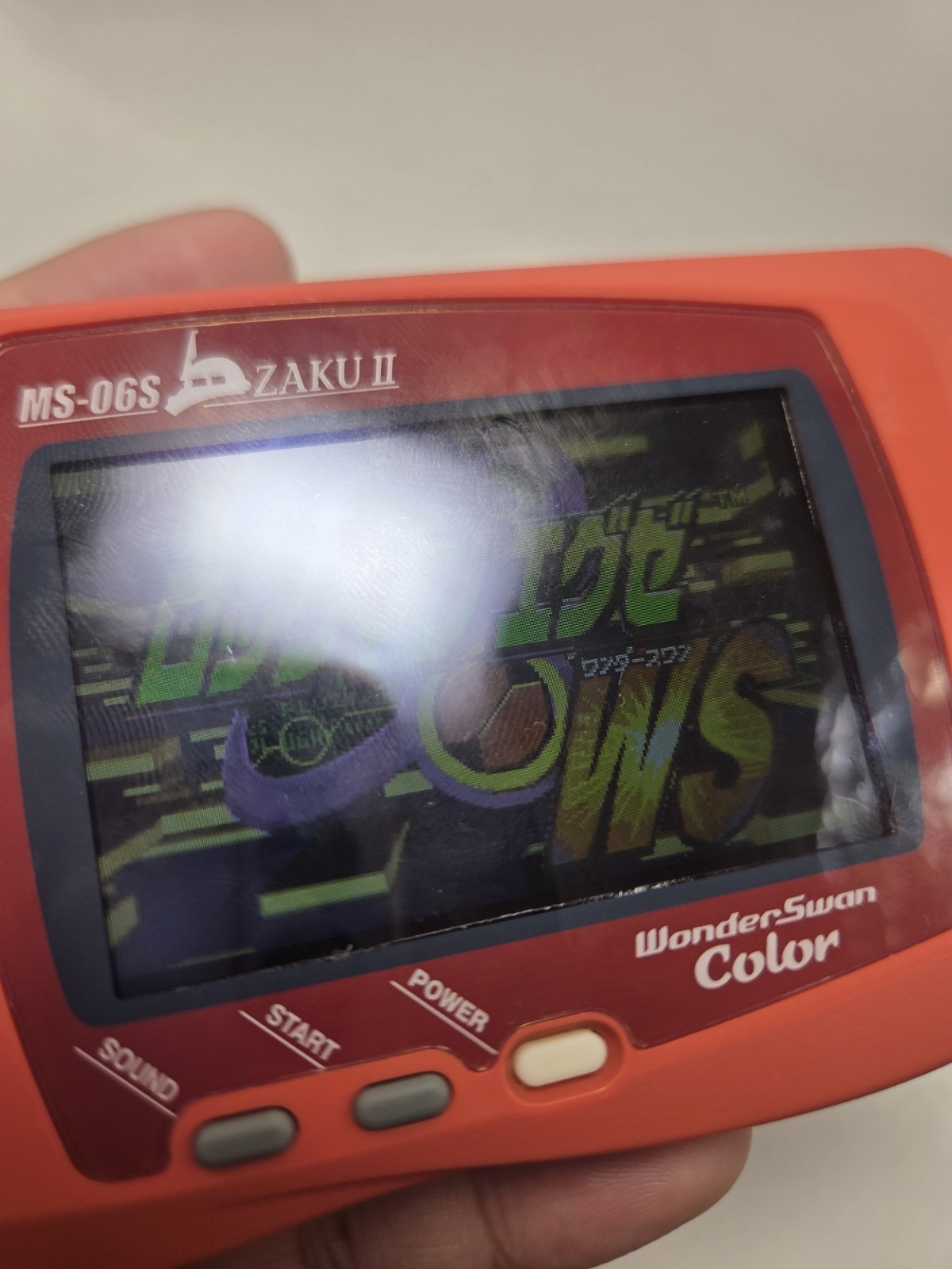 WonderSwan Color MS-06S ZAKU II Zaku Version Console Only Bandai Gundam Working