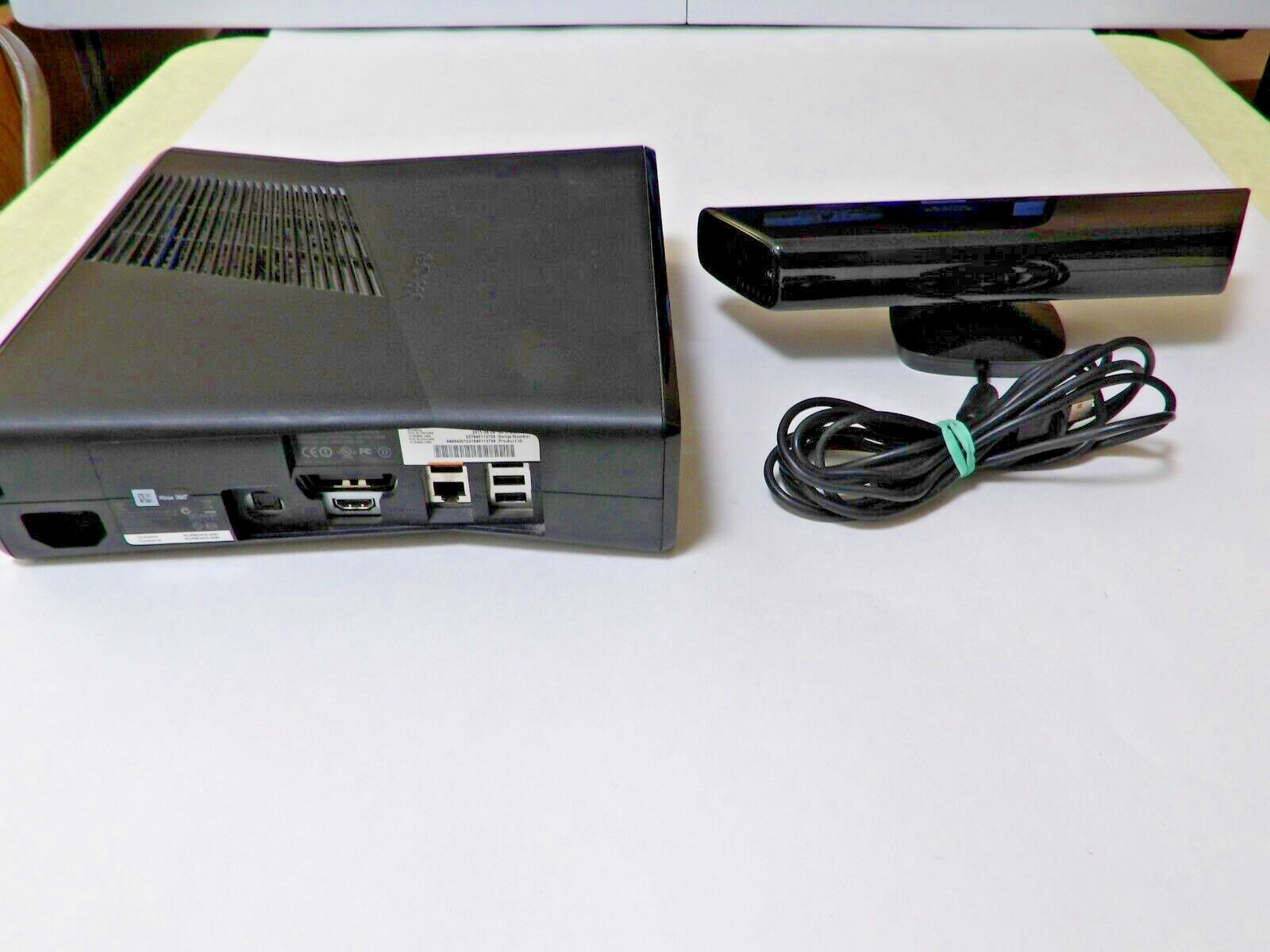 Xbox 360 S Console w/ Cords, Kinect, Controllers, 12 Games READ DESC!