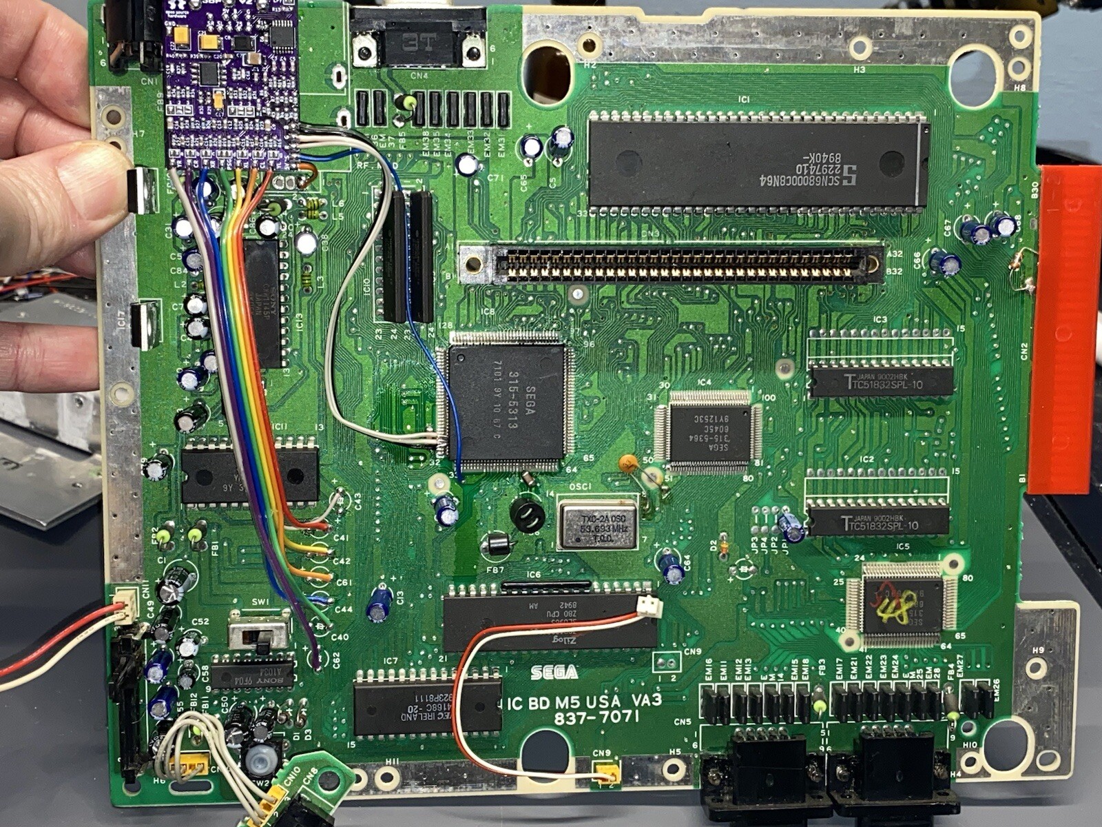Ultimate Sega Genesis 3BP Triple Bypass RGB Model 1 VA3 Non-TMSS Recapped