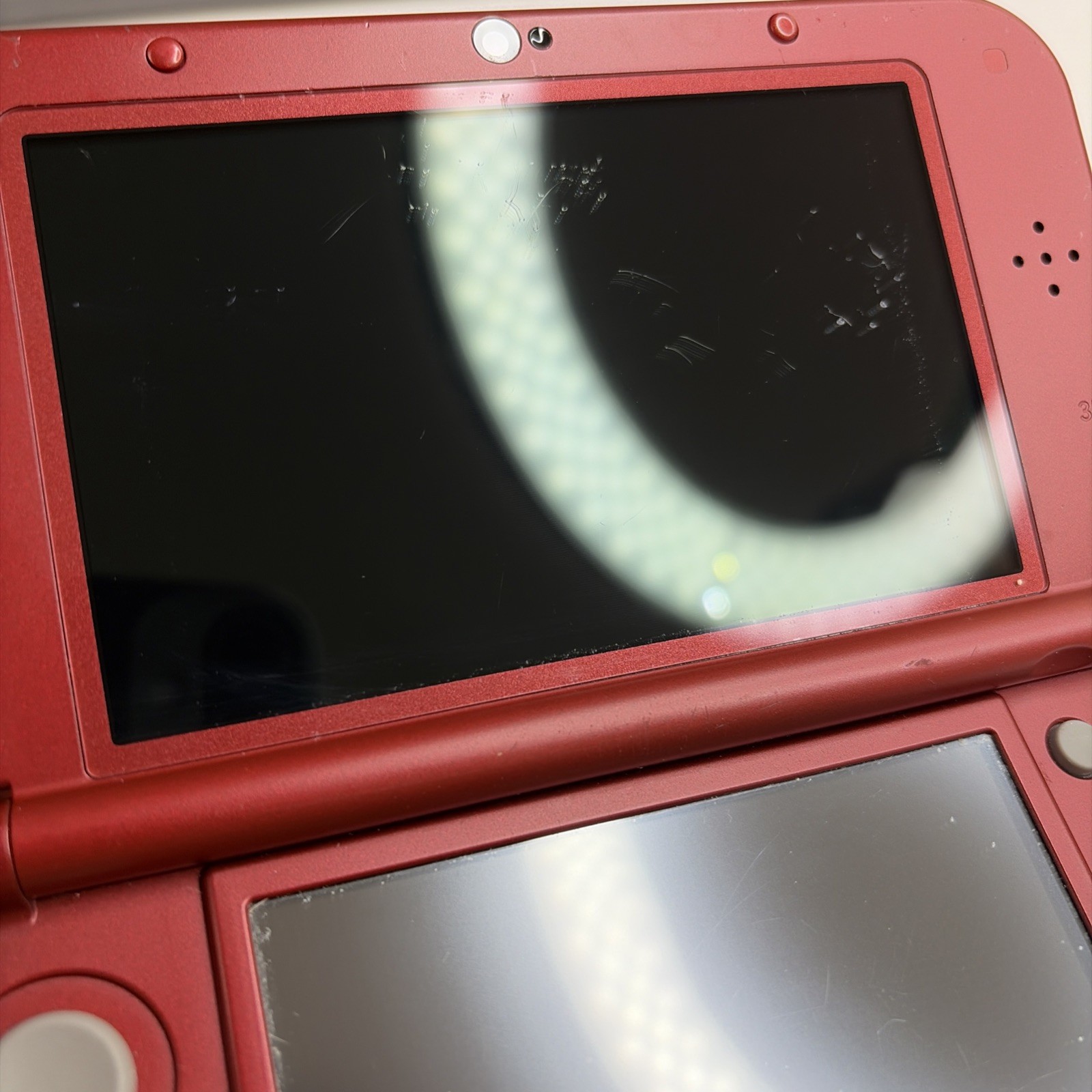 New Nintendo 3DS XL Red Console US Model – Tested! Top IPS W Charger Stylus