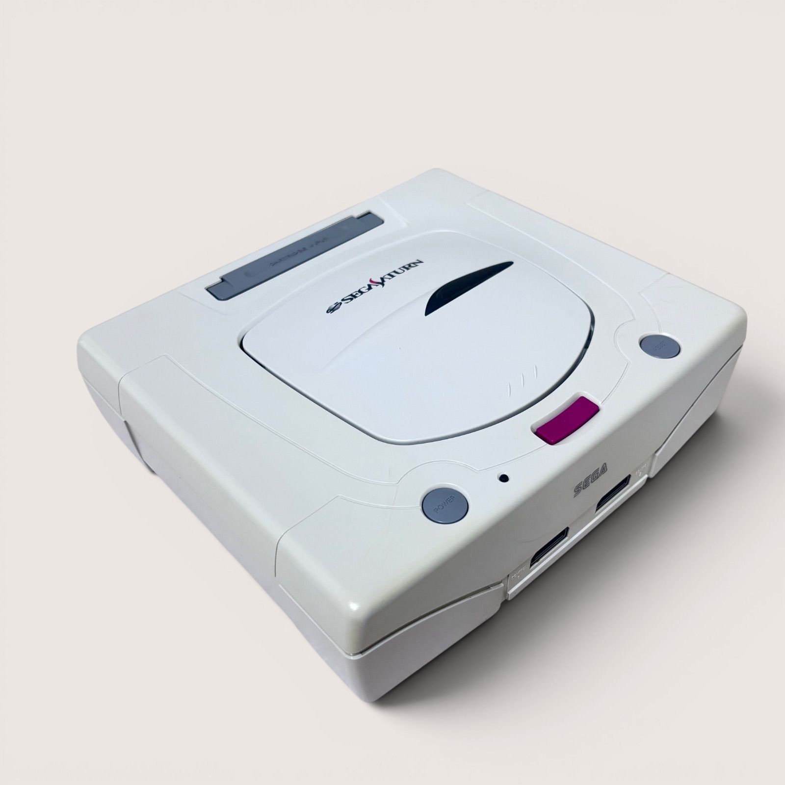 SEGA Saturn HST-0014 Game Console Controller w/Box White NTSC-J Tested #422
