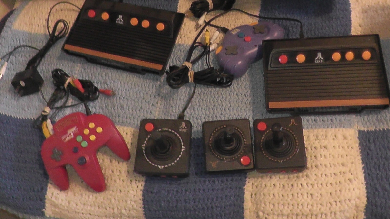 untested lot atari flashback 3 & 5 activision tv games super joy jakks pacific