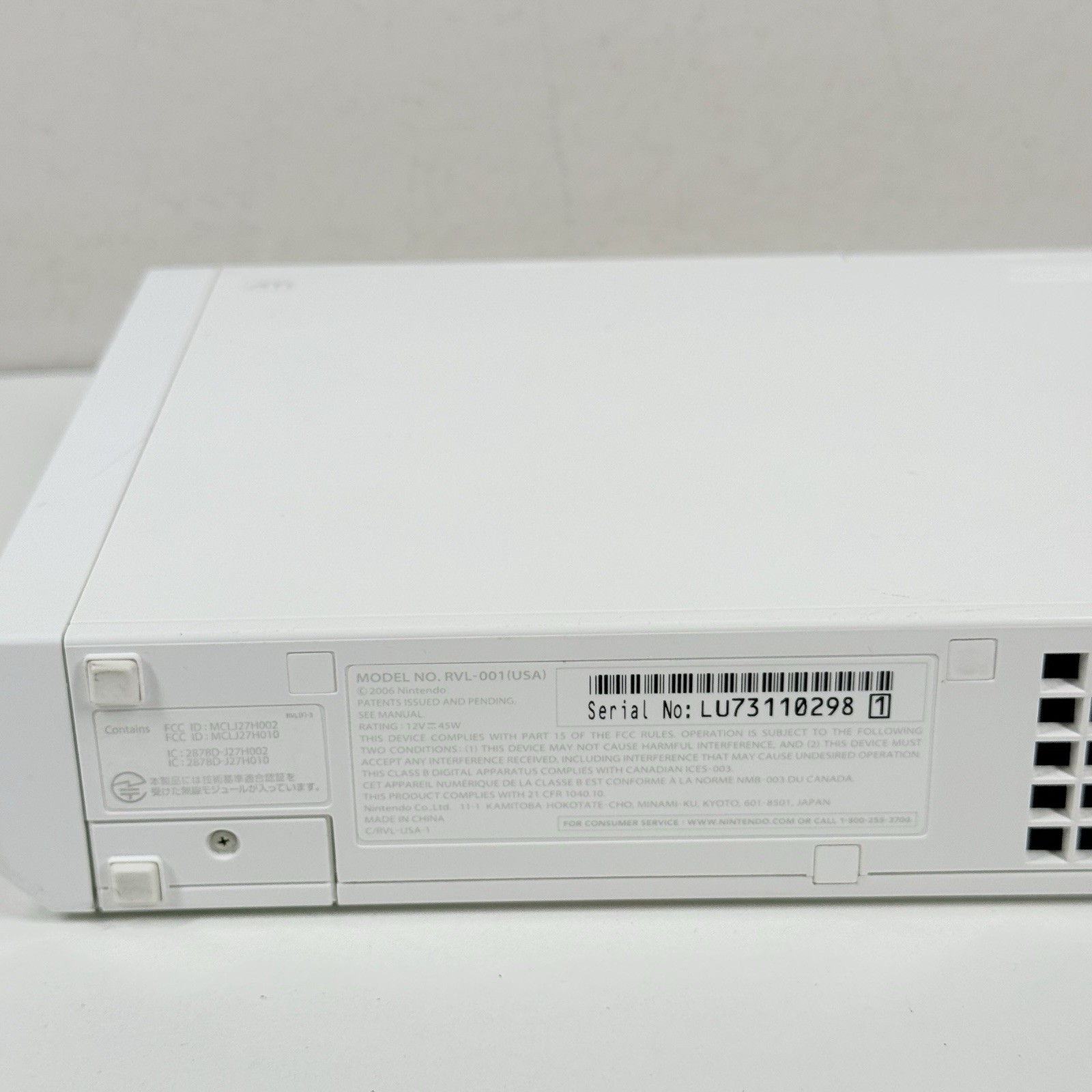 Nintendo Wii White Console Bundle W/OEM Controller , Super Mario Galaxy Tested