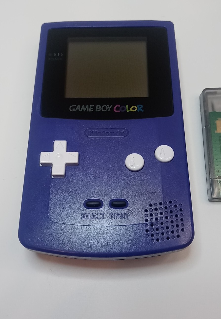 Nintendo GameBoy Color CGB-001 – Purple – White Buttons – Rugrats GBC Game