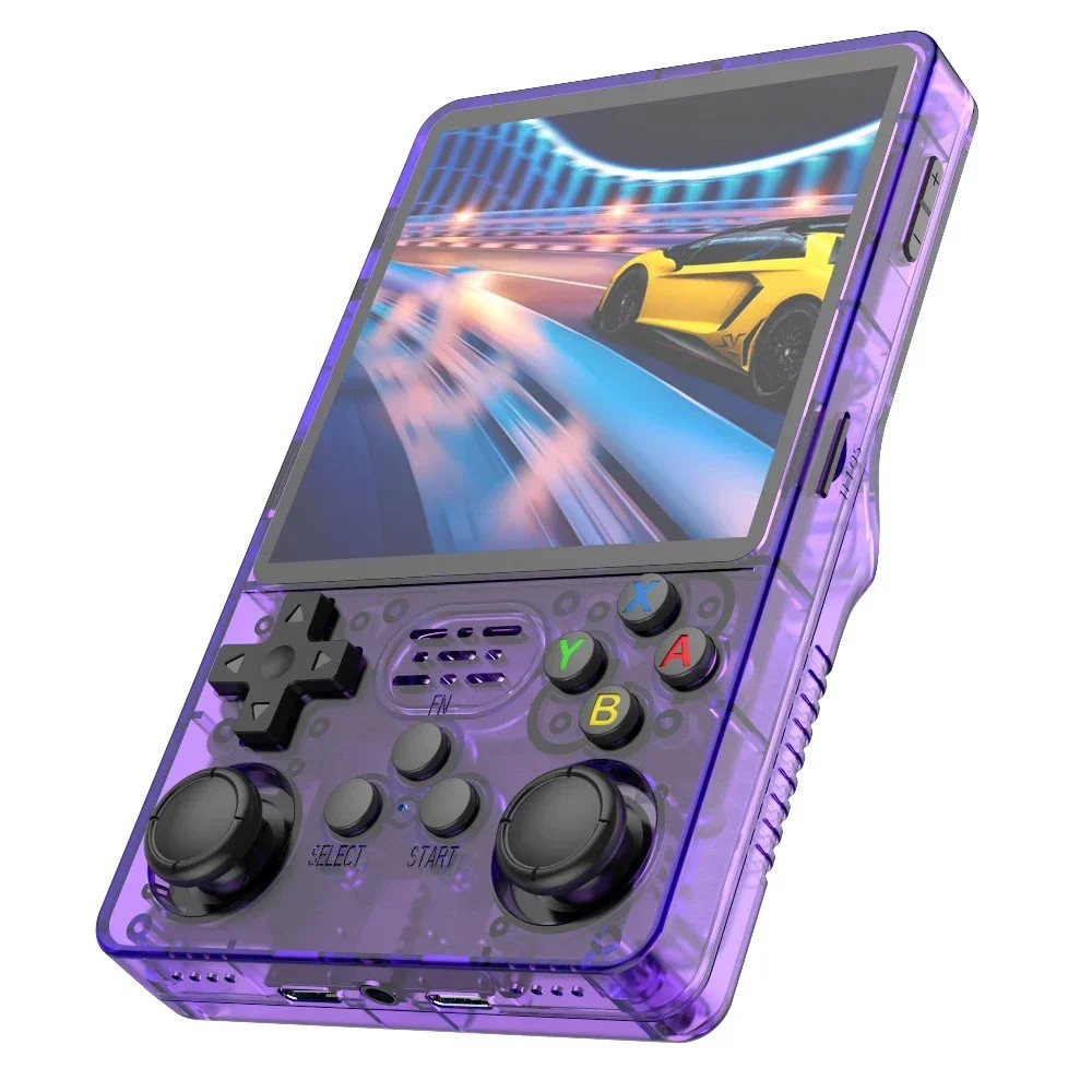 R36 plus Retro Handheld Game Console Linux 64-Bit System 4″ IPS Screen RK3326 Po