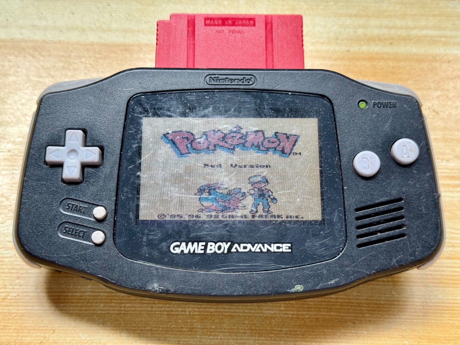 Nintendo Gameboy Advance AGB001 Onyx Charcoal Black Handheld System Console GBA