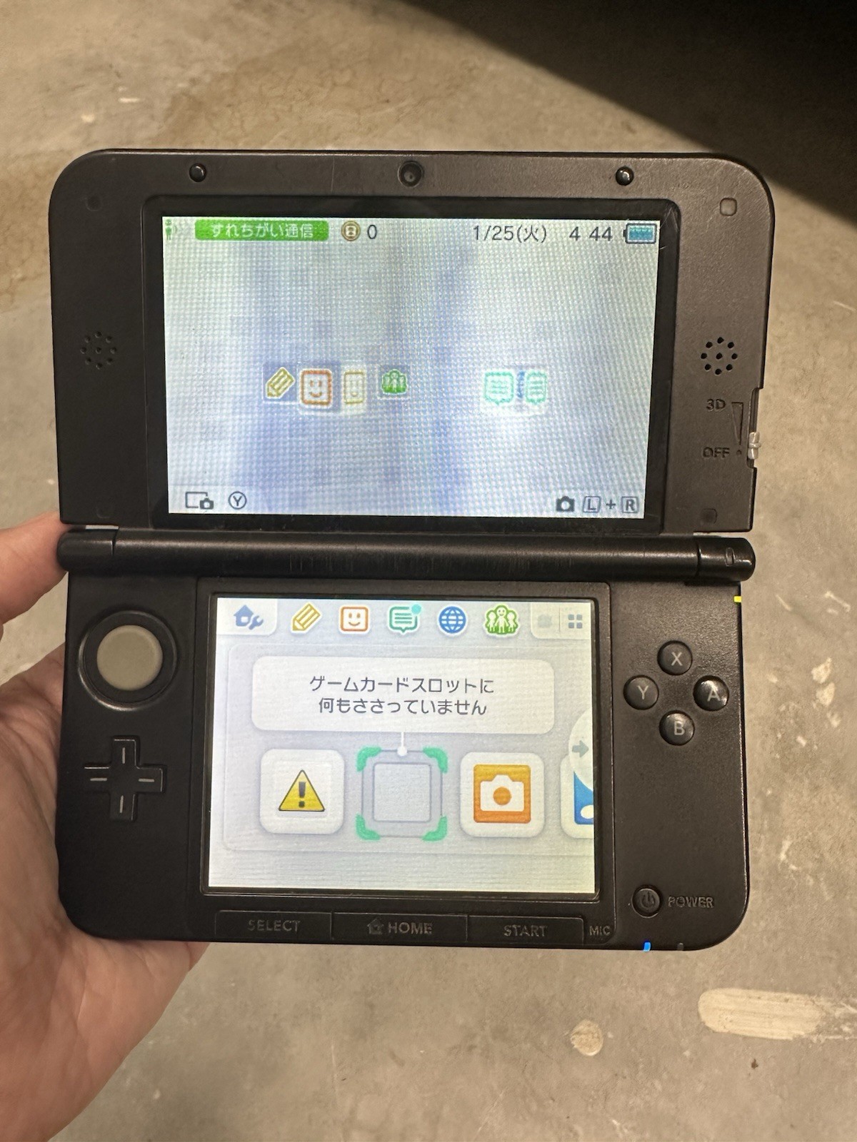 Nintendo 3DS LL / 3DS XL Blue Black Console NTSC-J Japan Tested Working
