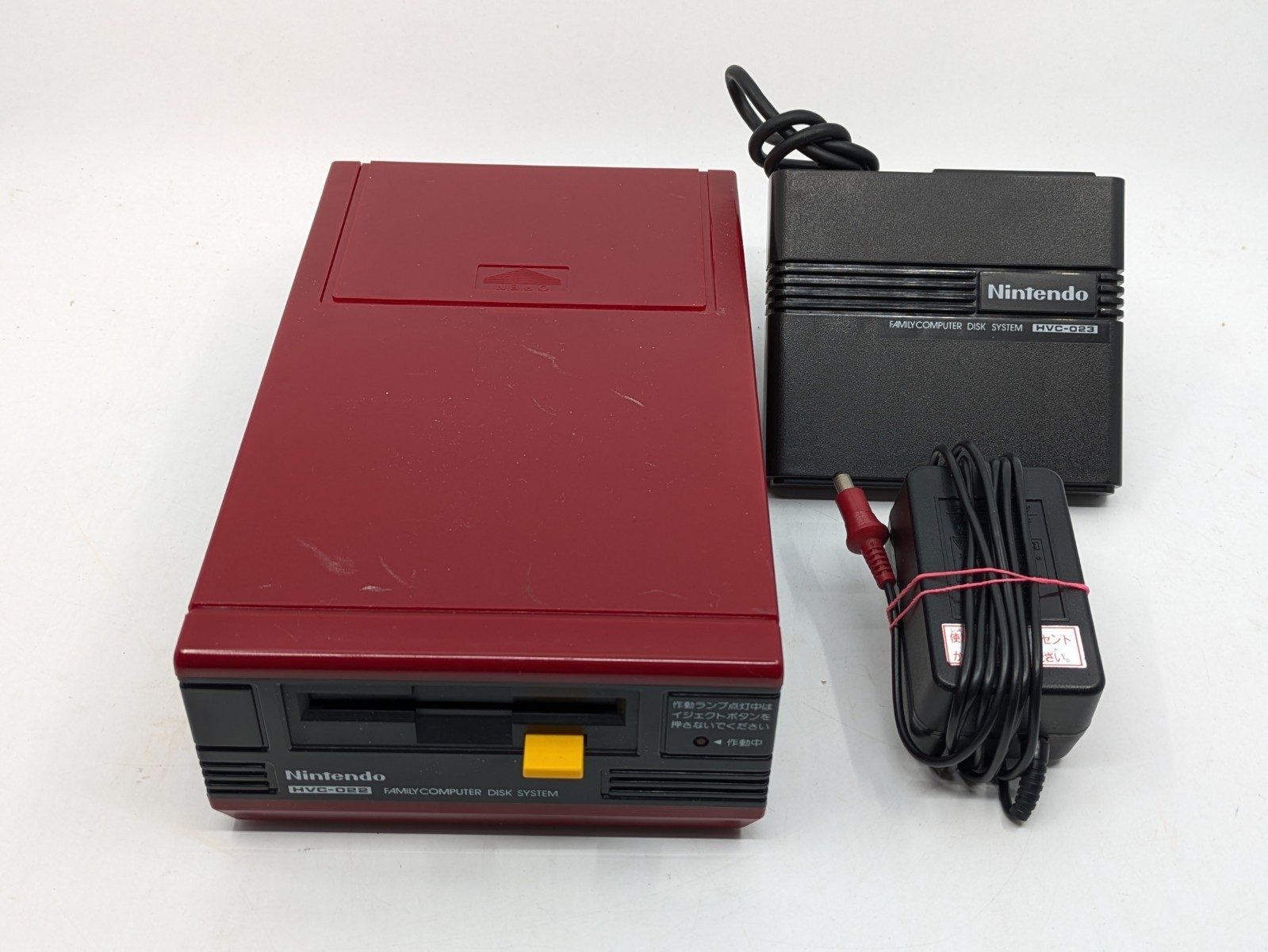 Nintendo Famicom Disk System HVC-022 + RAM Adapter + AC Adapter Tested New Belt