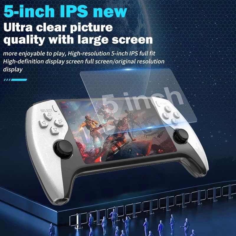 SF3500 Retro Handheld Game Console-Handheld Game Console with HD 5.5-Inch IPS Sc