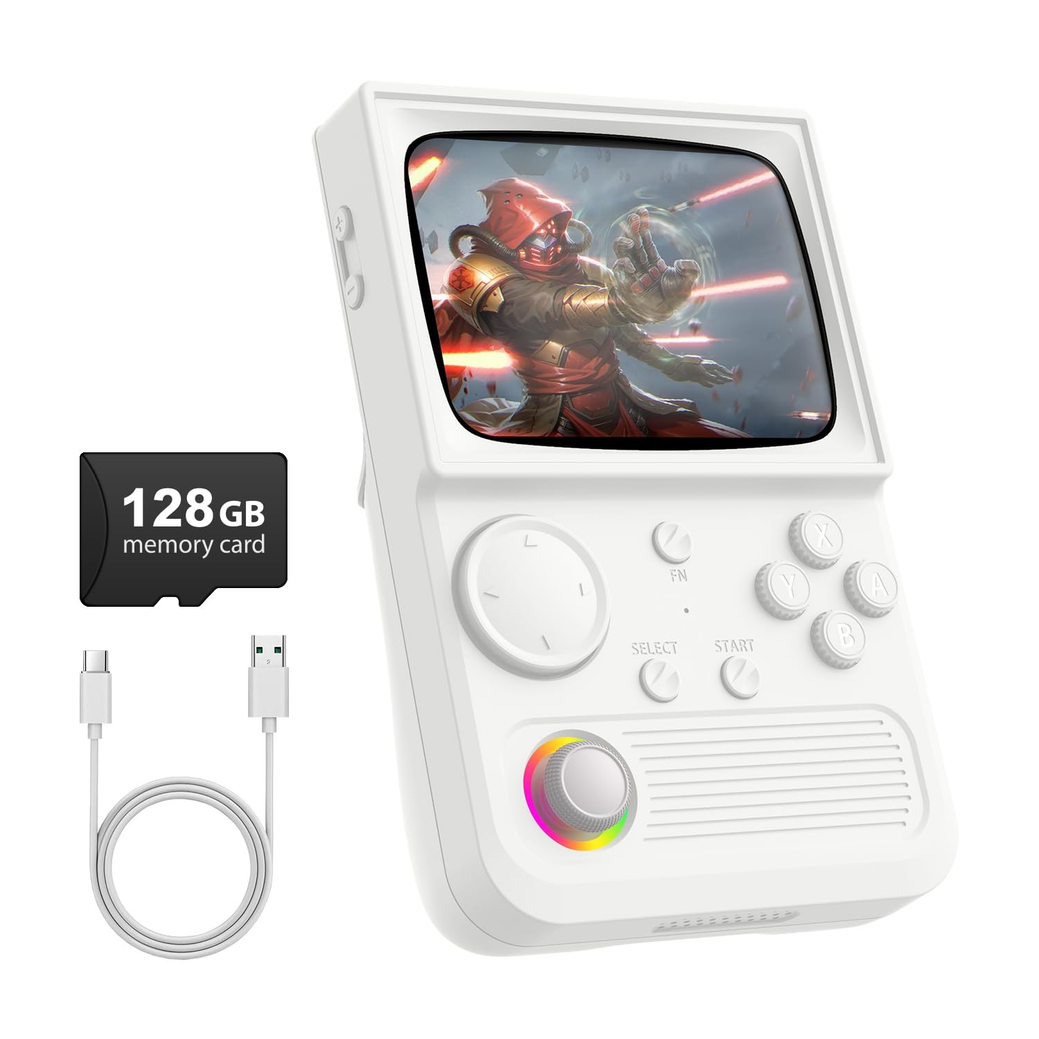 R36T Retro Gaming Console, 3.5” IPS Screen CRT-Inspired, Handheld Game Conso…