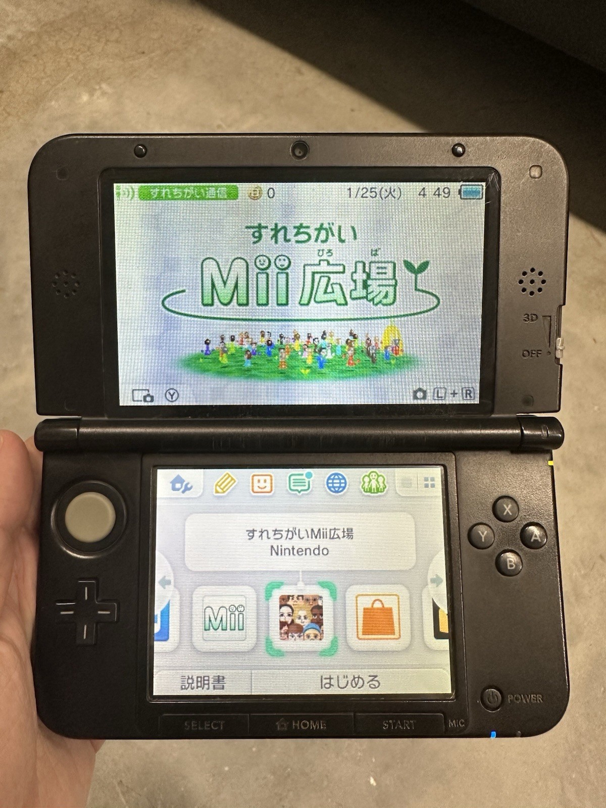 Nintendo 3DS LL / 3DS XL Blue Black Console NTSC-J Japan Tested Working