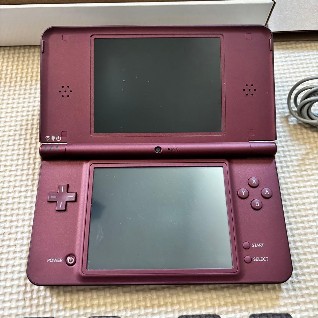 Nintendo DSi LL Wine Red Console Tested Working Region Free Boxed Complete
