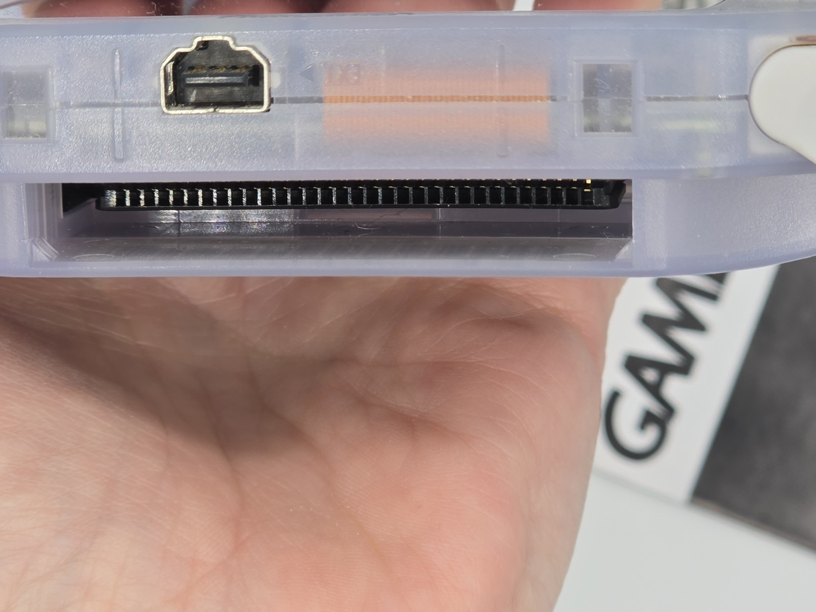 Nintendo Game Boy Advance 32Bit Glacier Clear Wide Screen CLEAN! *CCGHouse* VD