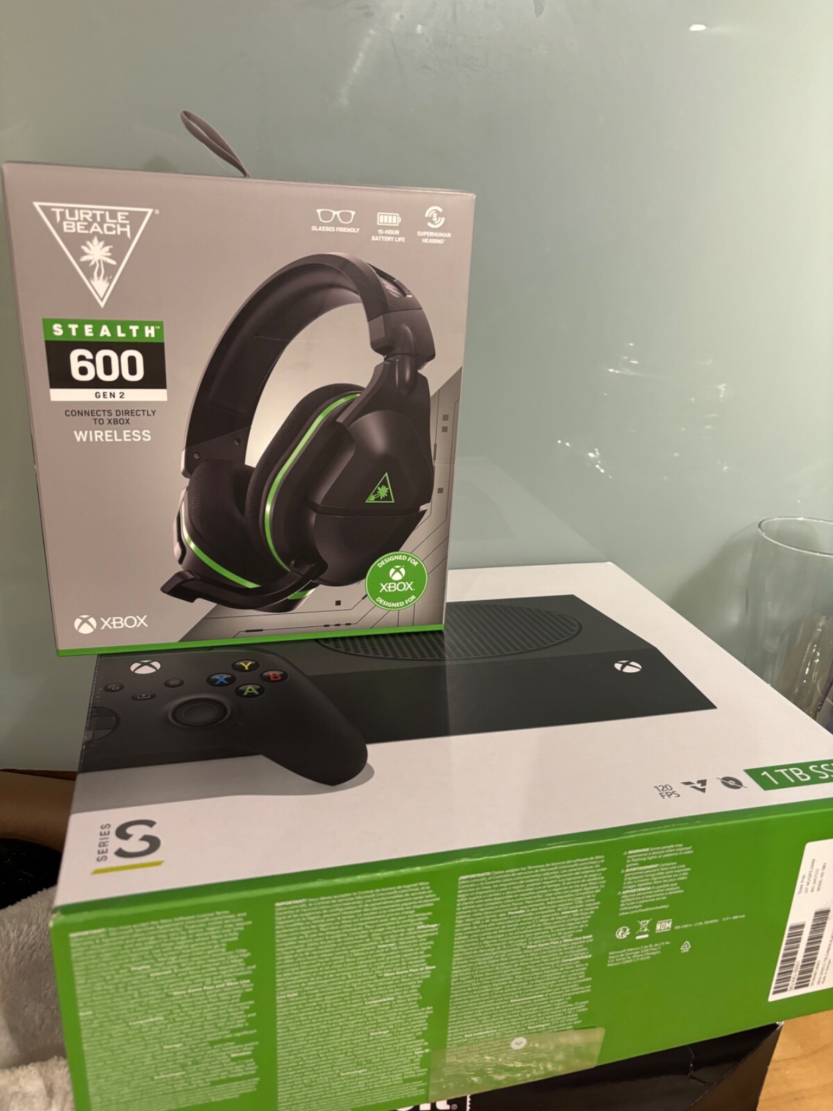 Xbox Series S 1TB Game Console with 1TB expansion card and TB wireless headset