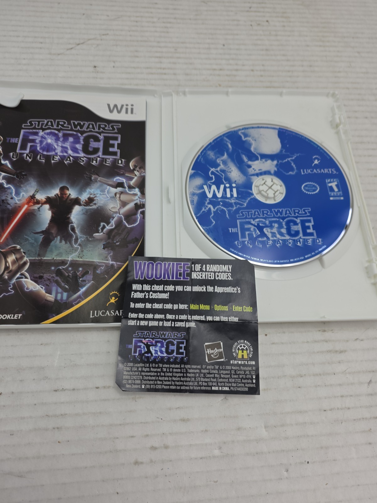 Nintendo Wii Star Wars – The Power of the Force (game+manual) FRA Good condition