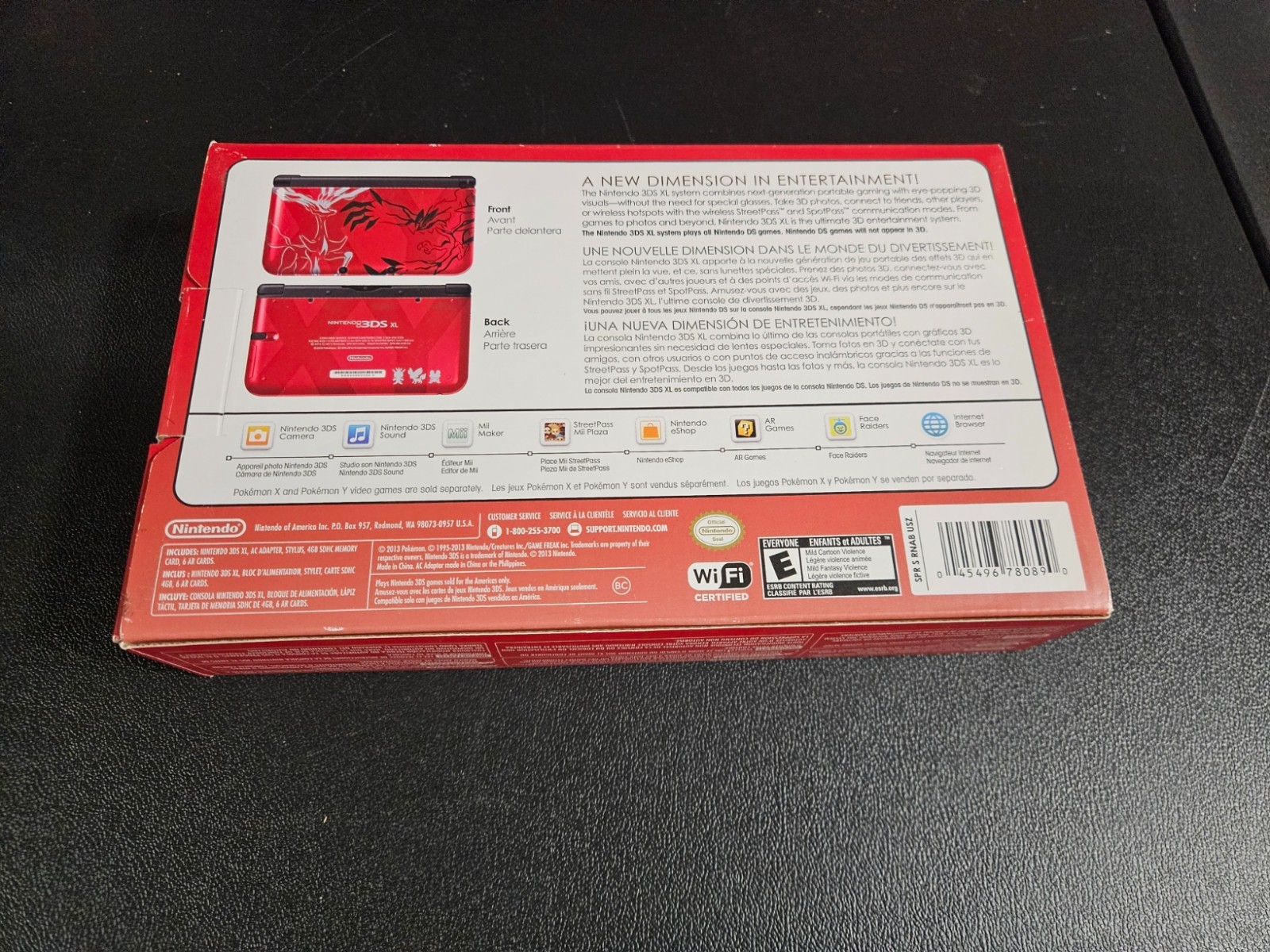 Nintendo 3DS XL Pokemon Xerneas & Pokemon Yveltal Red Edition – CIB Complete VG