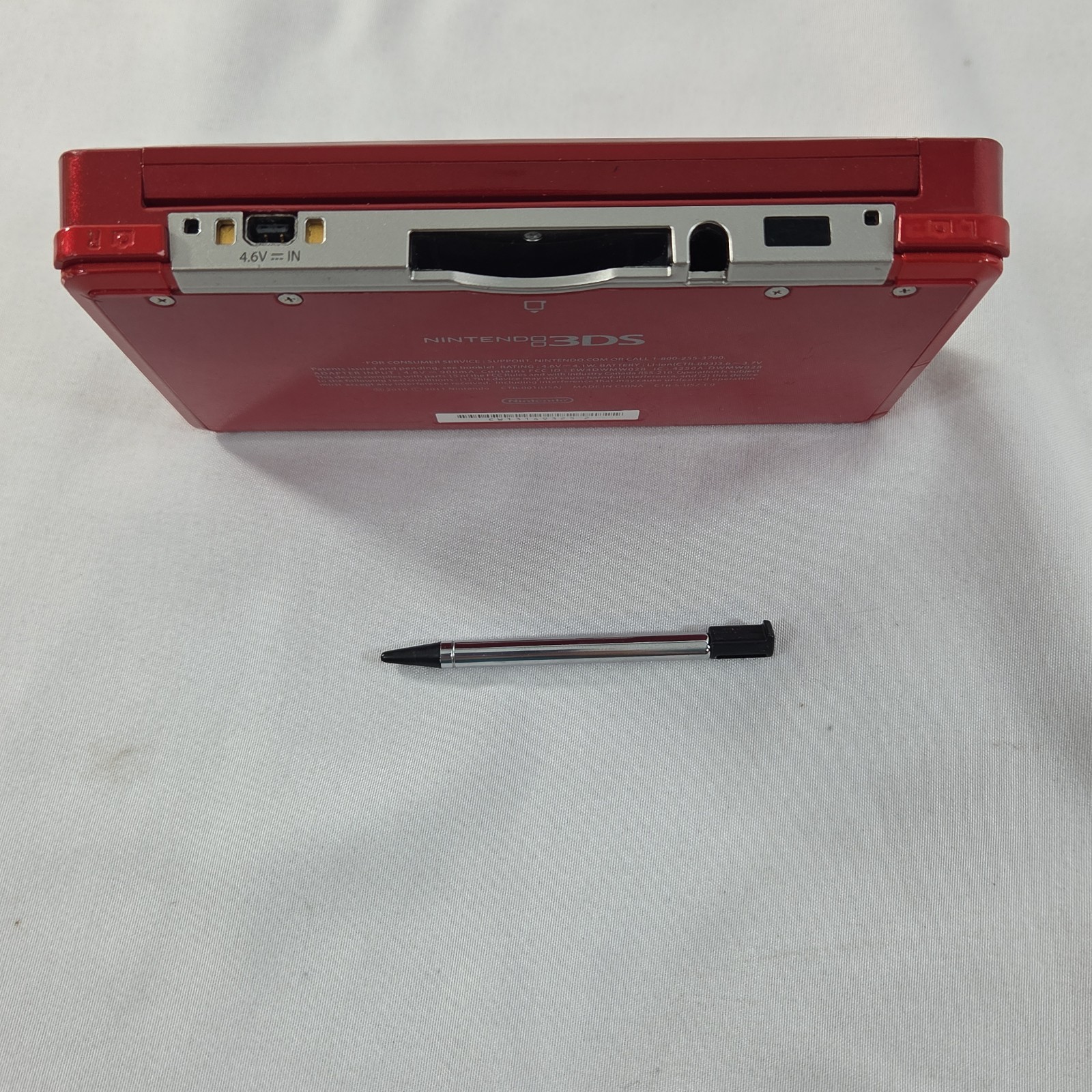 Nintendo 3DS Handheld System – Flame Red With Charger + 2GB SD CARD CTR-001