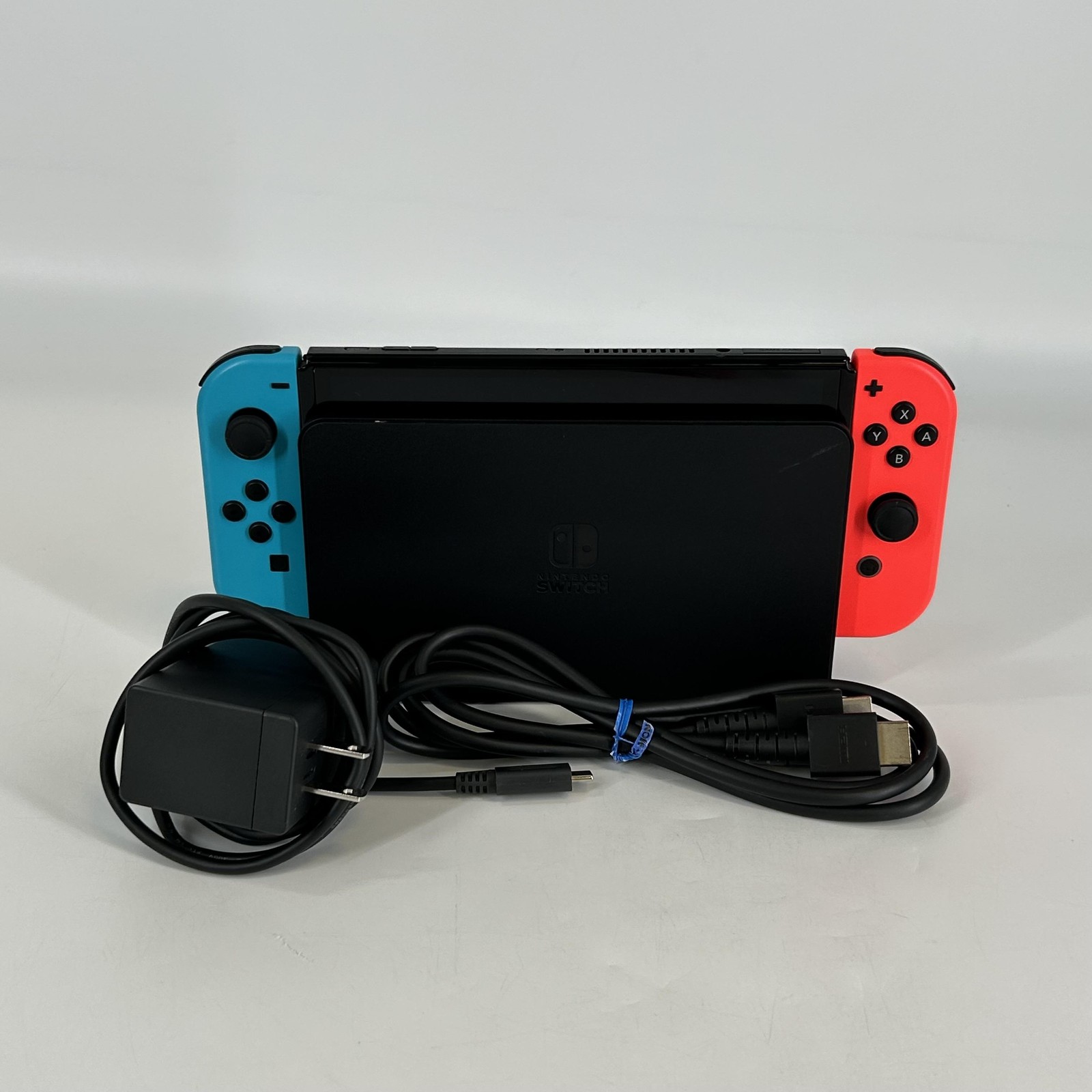 Nintendo Switch OLED Original Handheld Console Black 64GB w/ Charger/Dock- Good