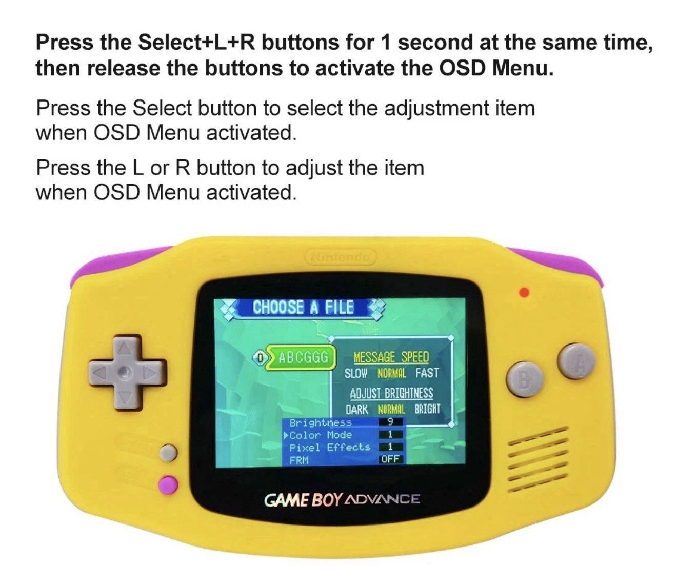 Gameboy Advance GBA Highlight Backlight IPS V5 Laminated Screen – Indigo Purple