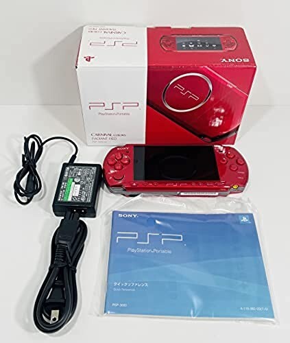 SONY PSP PlayStation Portable Console Radiant Red PSP-3000RR Japan Exc