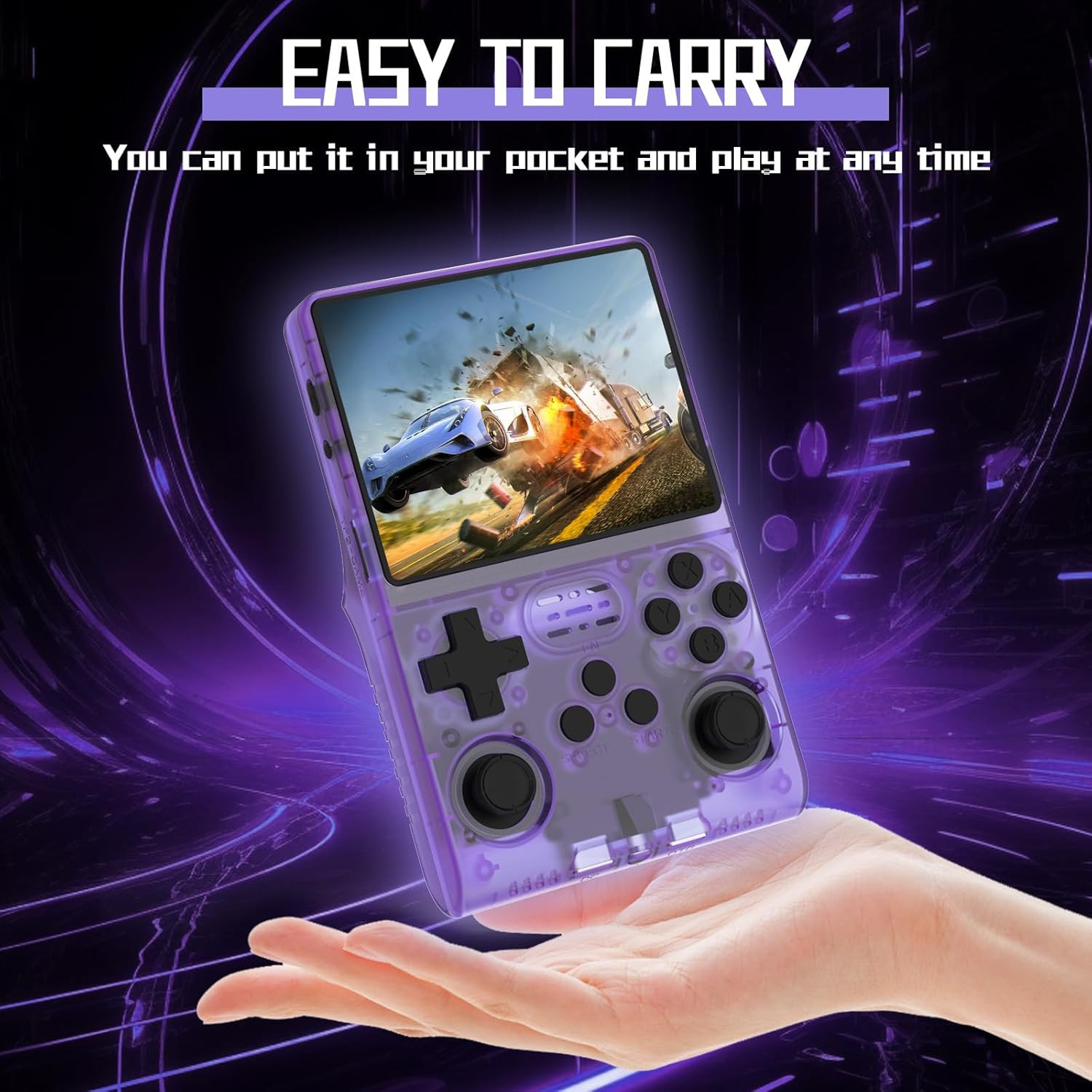 【30000 in 1】 R40S PRO Handheld Game Console 3.5 Inch IPS Screen Mini Retro Conso