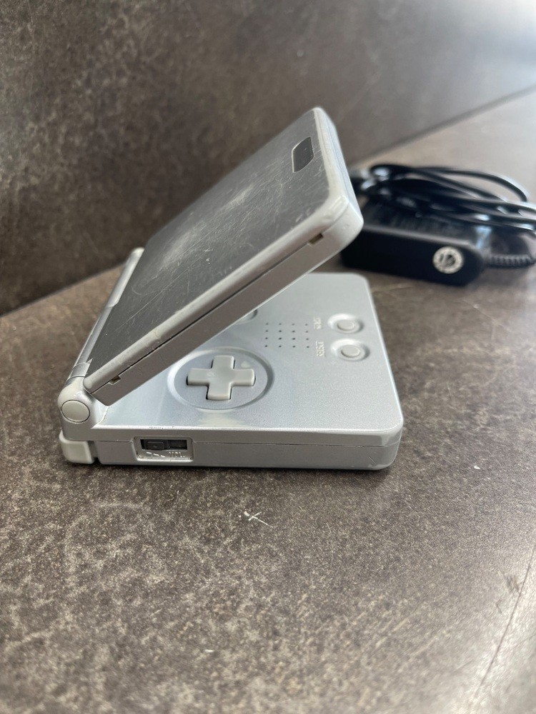 Nintendo Game Boy Advance SP Silver Handheld System (AGS-001)
