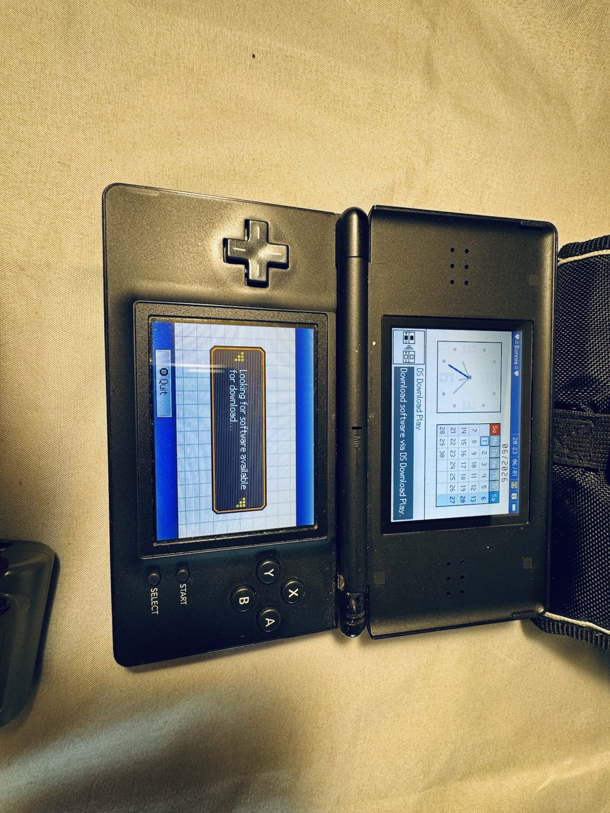 Nintendo DS Lite USG-001 Blue Handheld System w/ Charger, Case, Touch Screen