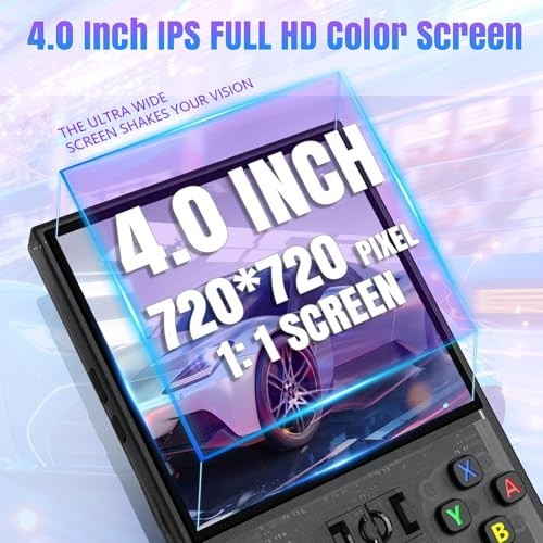 Retro Handheld Gaming Console – 4″ IPS HD Screen, 18,000+ Games, 4000mAh Battery