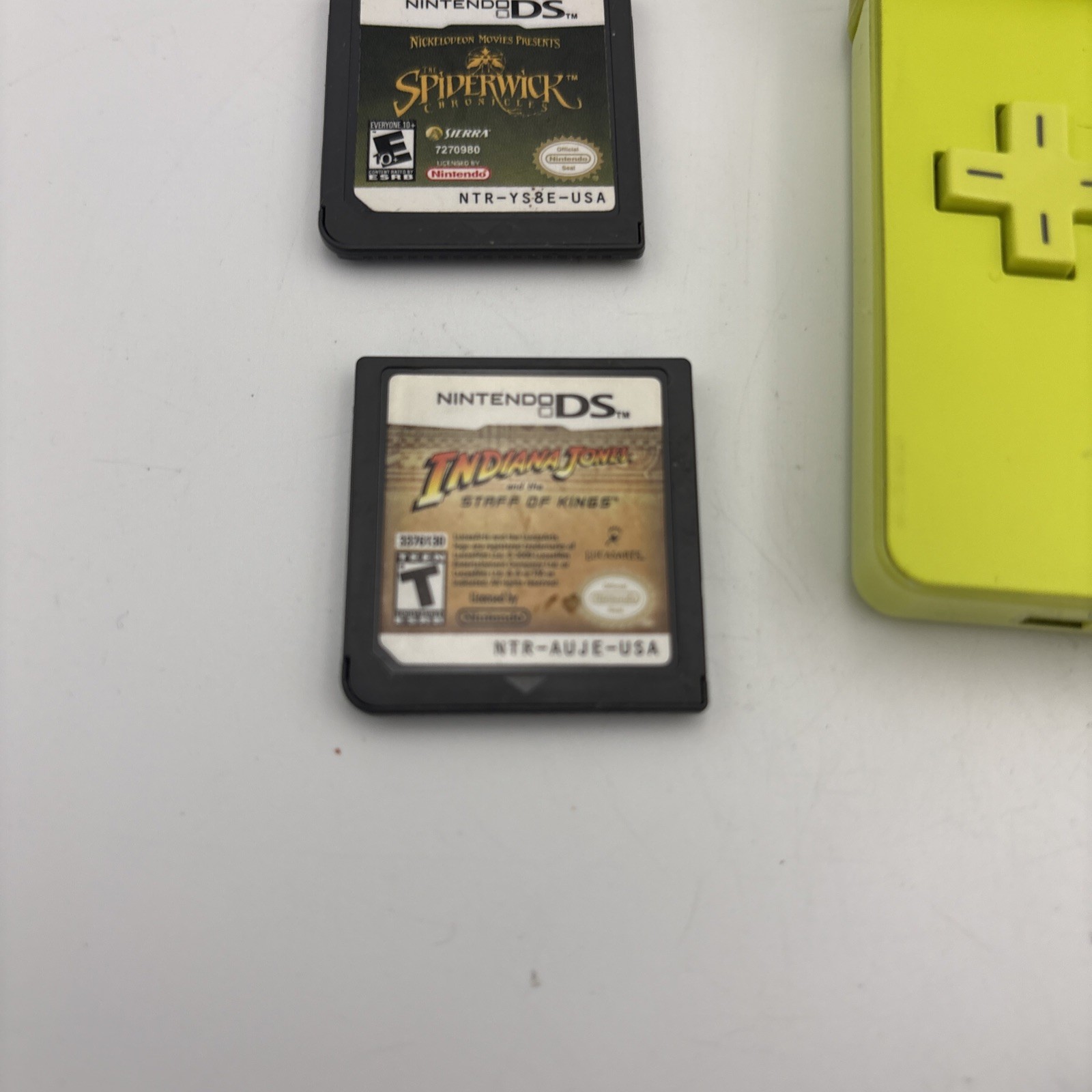 Nintendo DS Lite Lime Green Handheld W/ Charger and Stylus 2 Games New Battery!