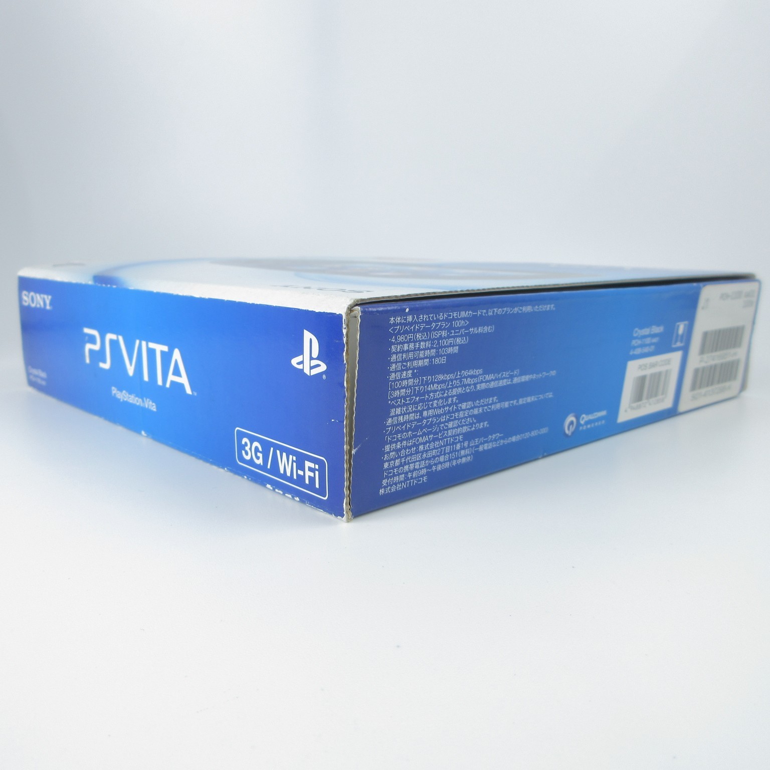 【Very Good】Sony PS Vita PCH-1100 Crystal Black 3G/Wi-Fi Model Console #Arr1201/0