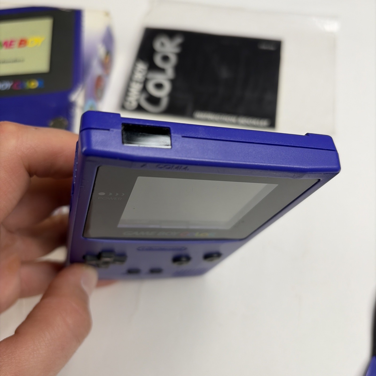 Nintendo OEM GameBoy Color Grape Purple Console In Box CGB-001