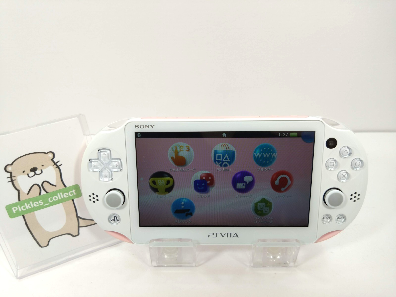 PS Vita Light Pink White Console only PCH-2000 ZA19 Wi-Fi PSV Tested 0529E