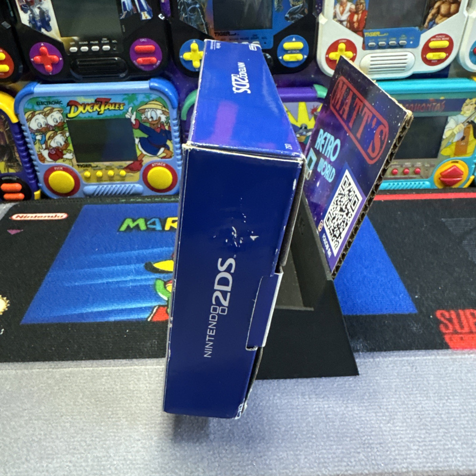 Electric Blue 2DS: Complete With Mario Kart Code Not Used, Matching Serials