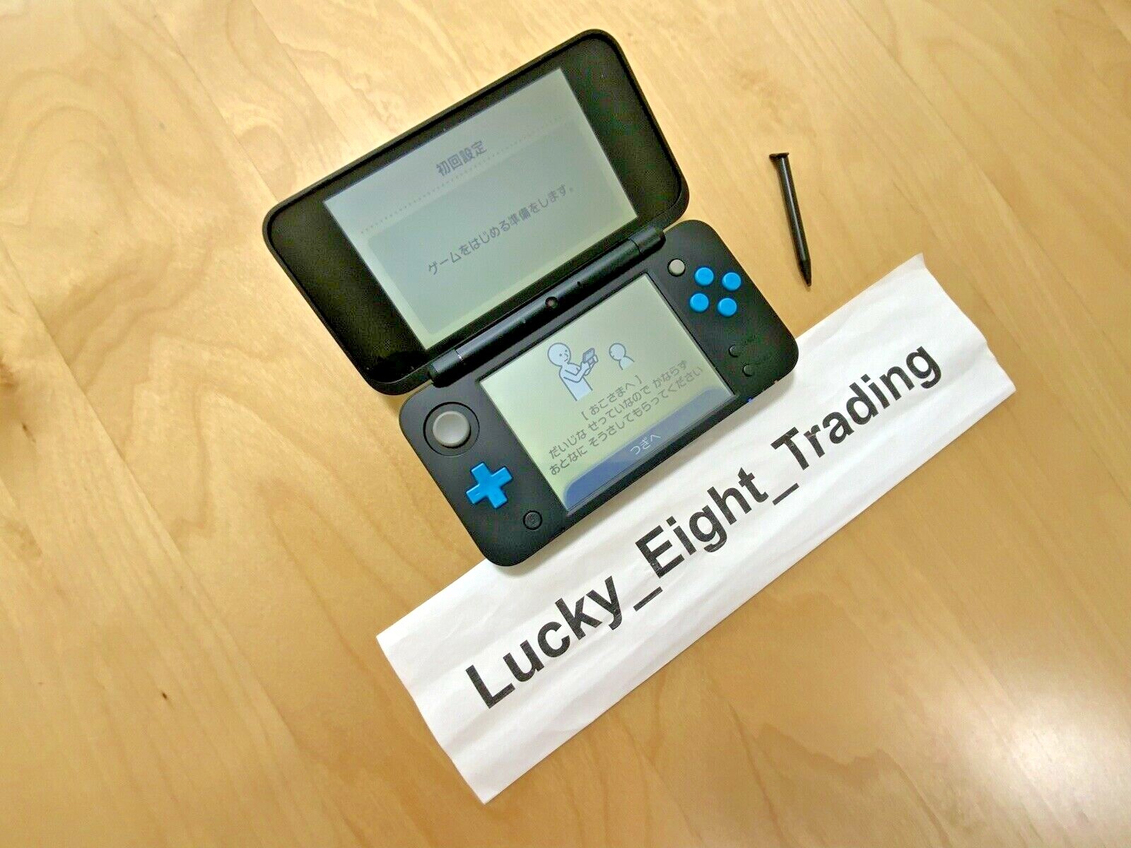 New Nintendo 2DS XL LL Black Turquoise Console Charger Box Japanese ver [BOX]