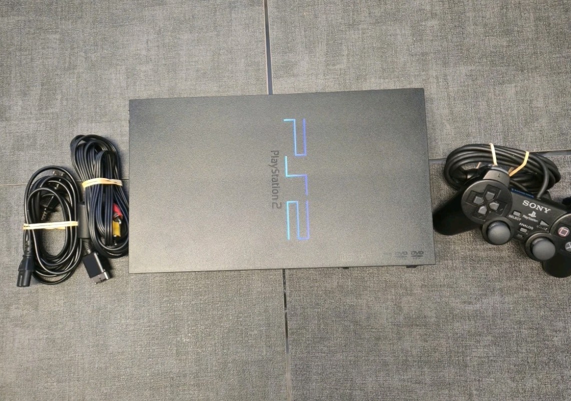Sony PlayStation 2 Fat Console PS2 Bundle Lot – 10 CIB Games SCPH-35001 Tested!