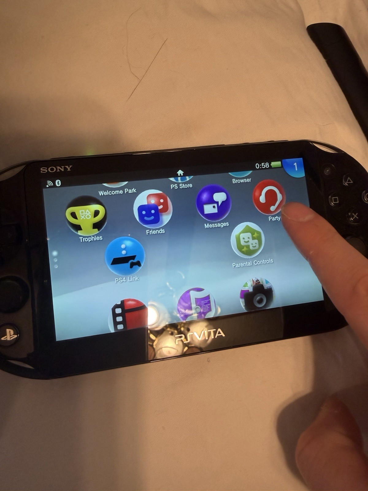 Sony PlayStation Vita Black + 32GB STORAGE Memory Card (and 8GB Extra) + Charger
