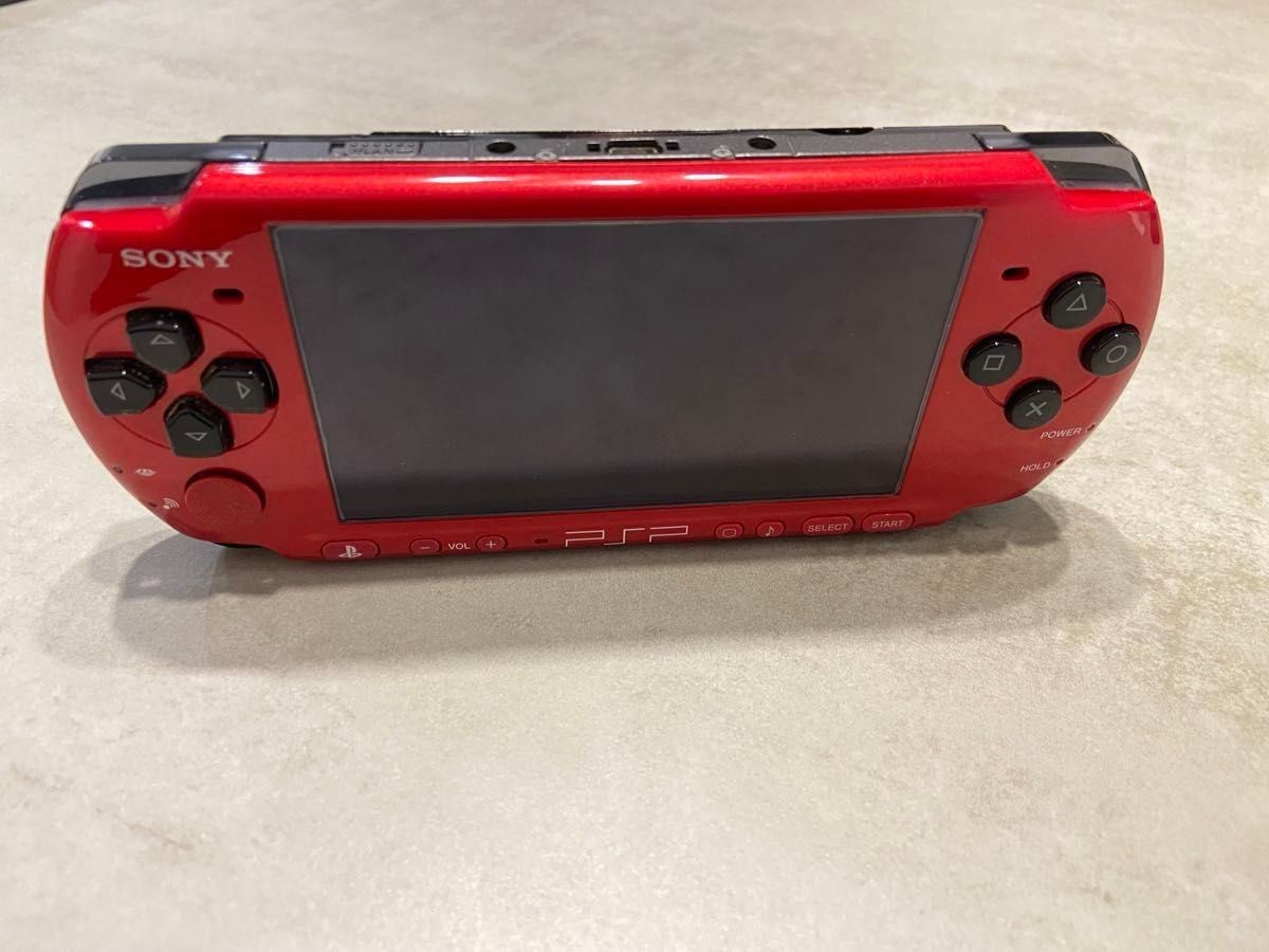 PSP-3000RR Red Limited Edition Console with Charger & Case