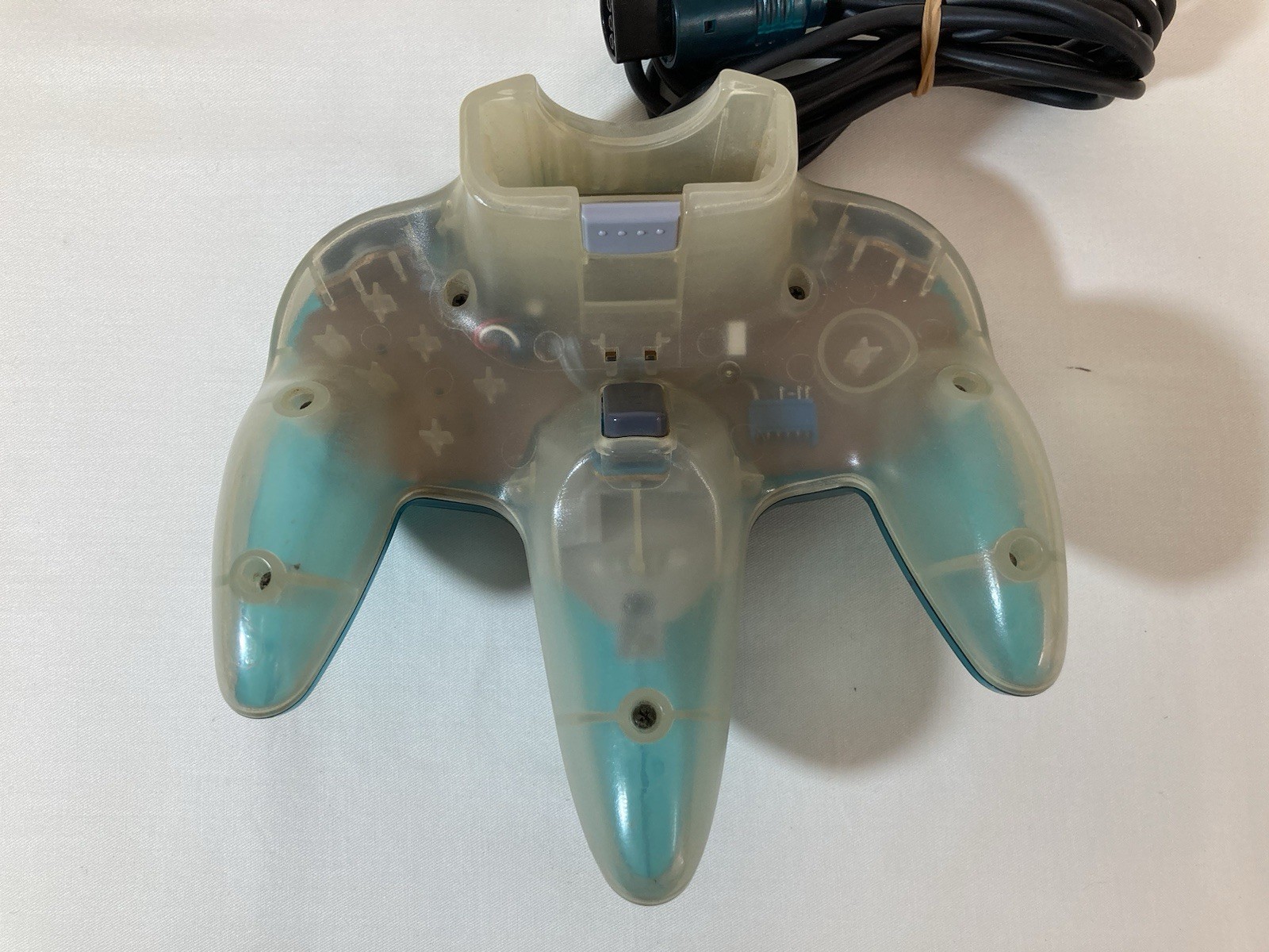 [g1470]Nintendo 64 Ice Clear Blue Console Controller Used Japan Seller N64