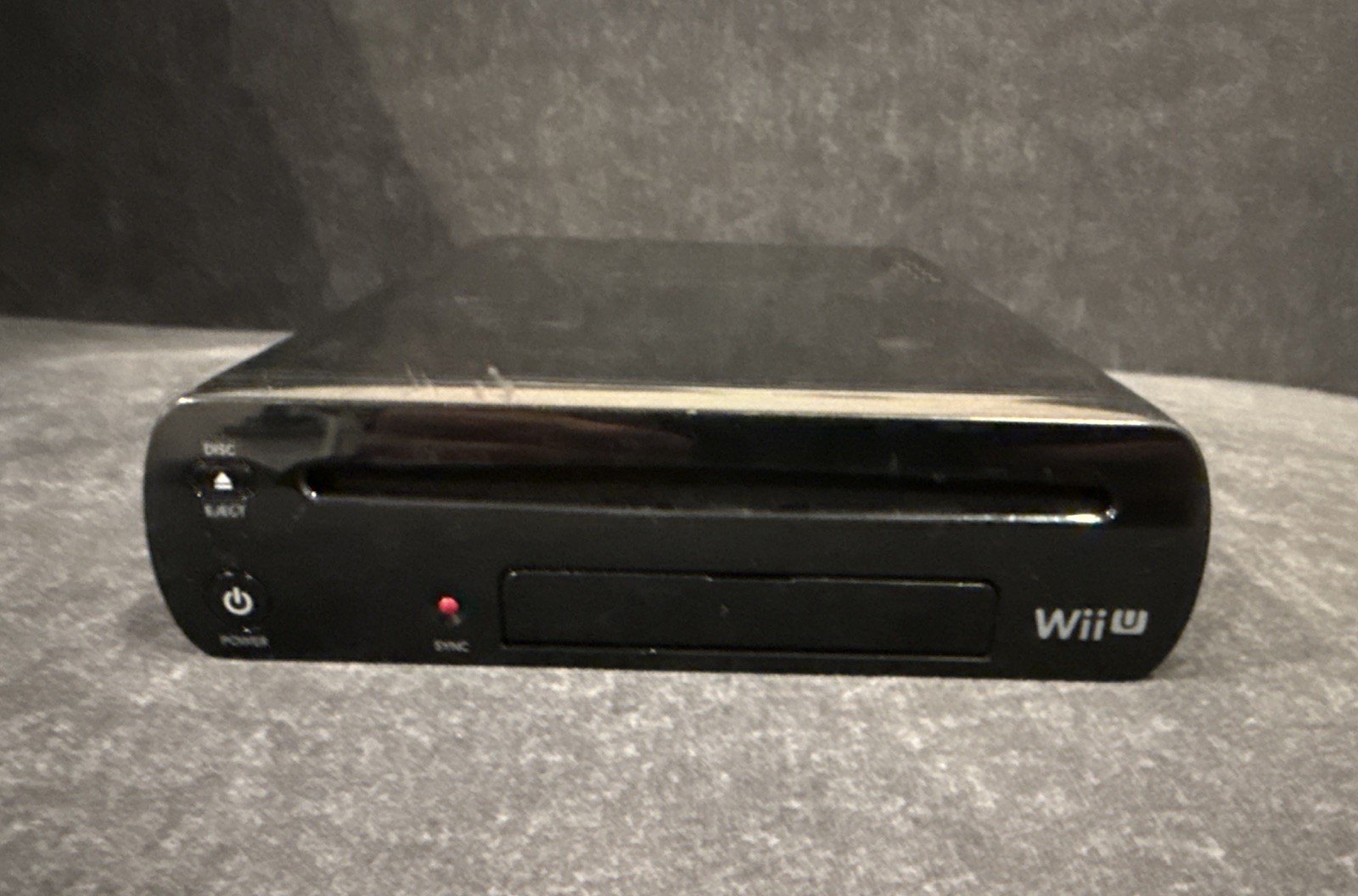Official Nintendo Wii U Deluxe 32GB Black Console & Power Supply Only Works w AV