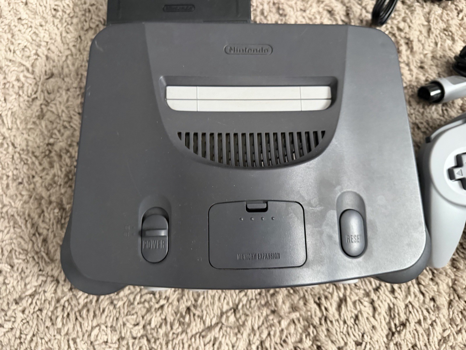 Nintendo 64 N64 NUS-001 (USA) Console System w/ Controller, Cables TESTED/WORKS