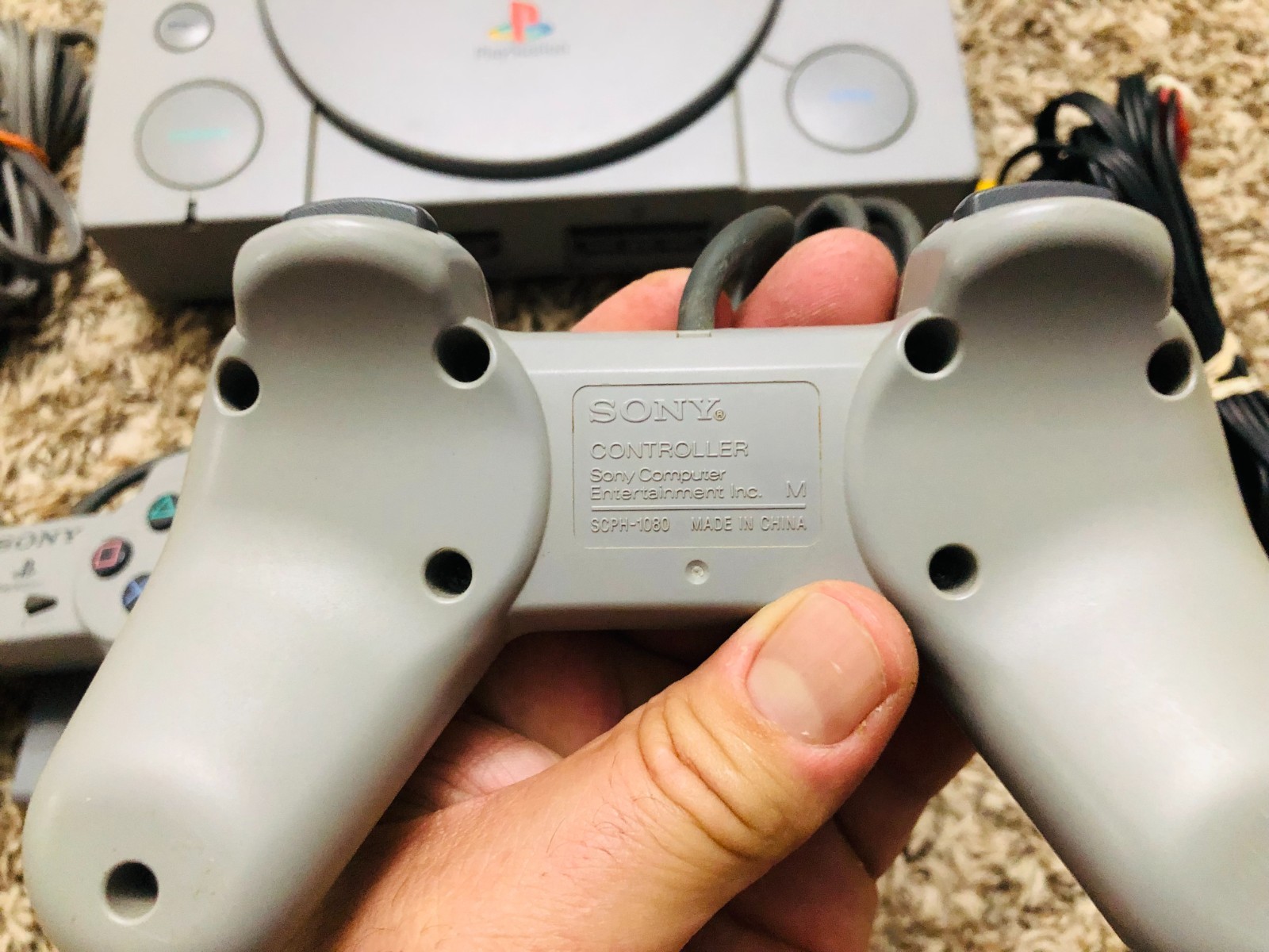 Sony PlayStation 1 Game Console – Gray w/ 2 OEM Controllers, Fully Tested 7