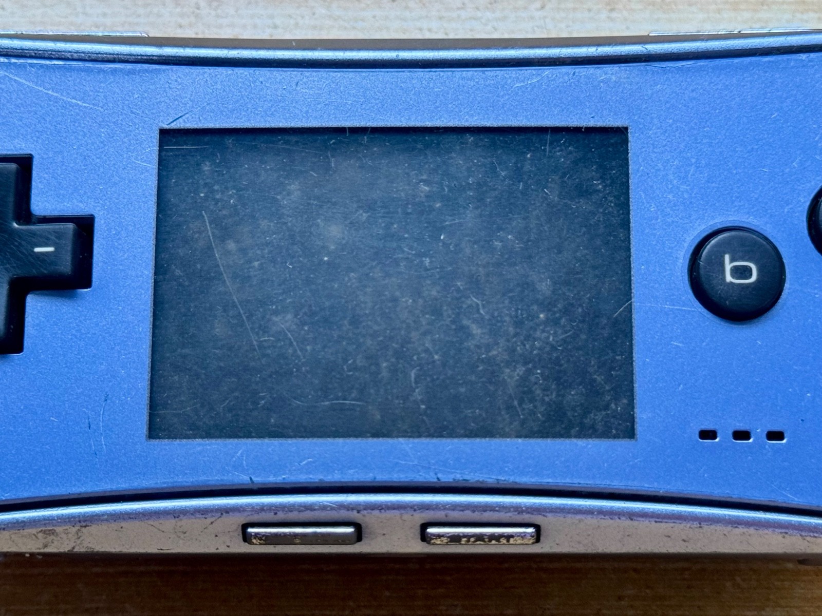 Nintendo Gameboy Micro OXY-001 Pearl Ocean Blue Handheld Console Parts or Repair